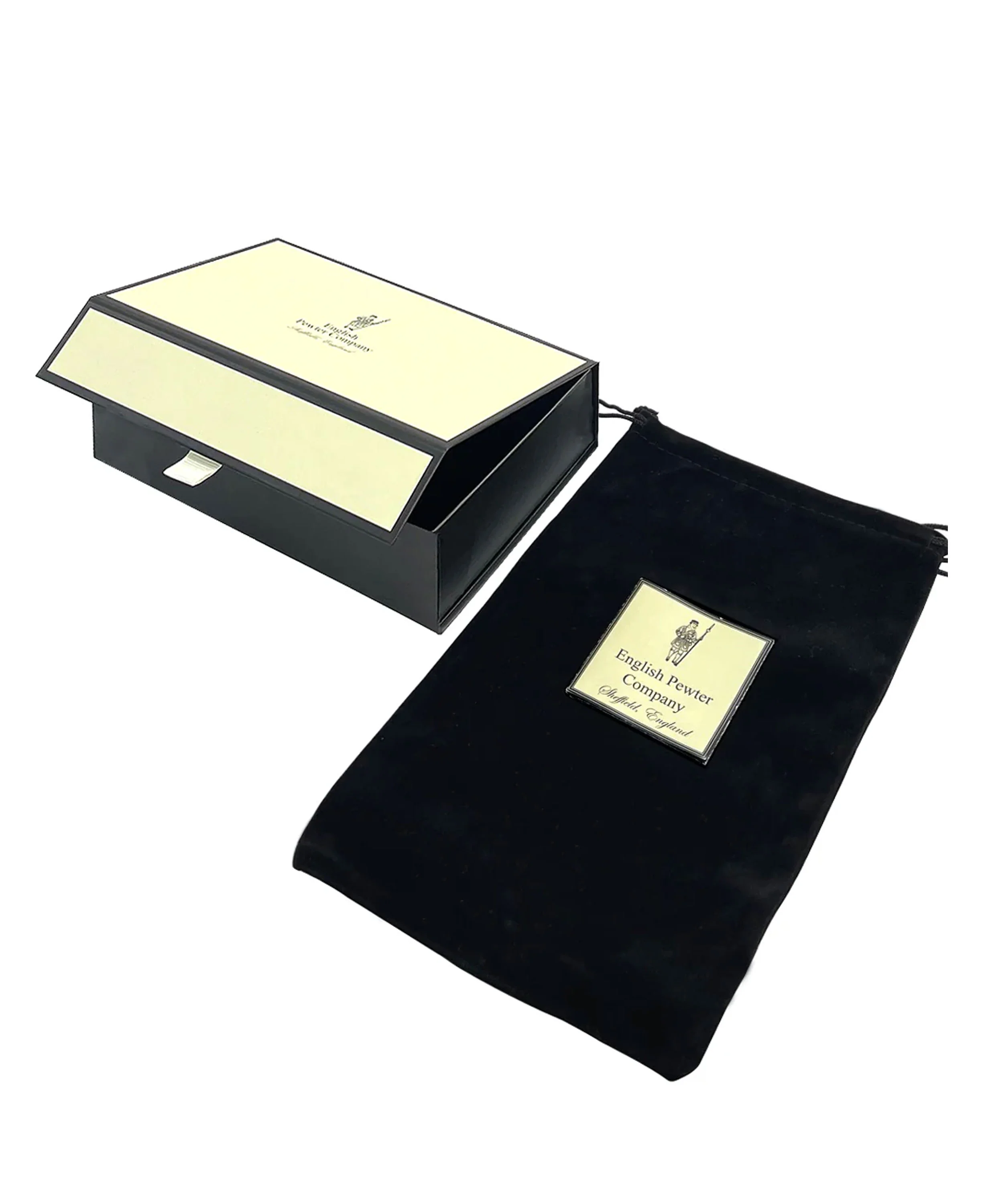 6oz Pewter Hip Flask Hinged Top & Leather Pouch - Image 5