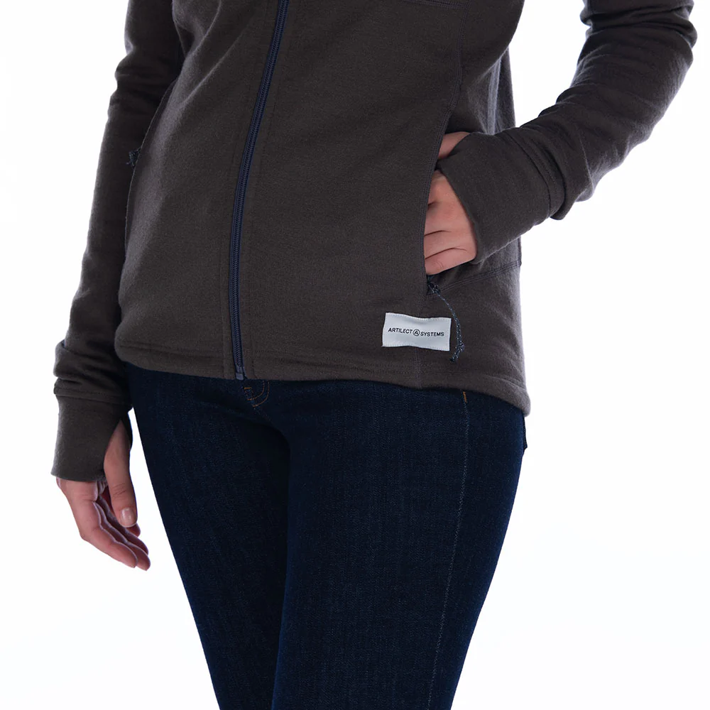 Eldorado Merino Hoodie Jacket - Deep Olive - Image 11