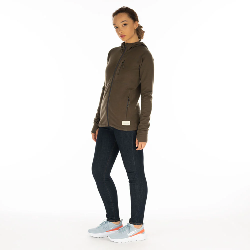 Eldorado Merino Hoodie Jacket - Deep Olive - Image 5