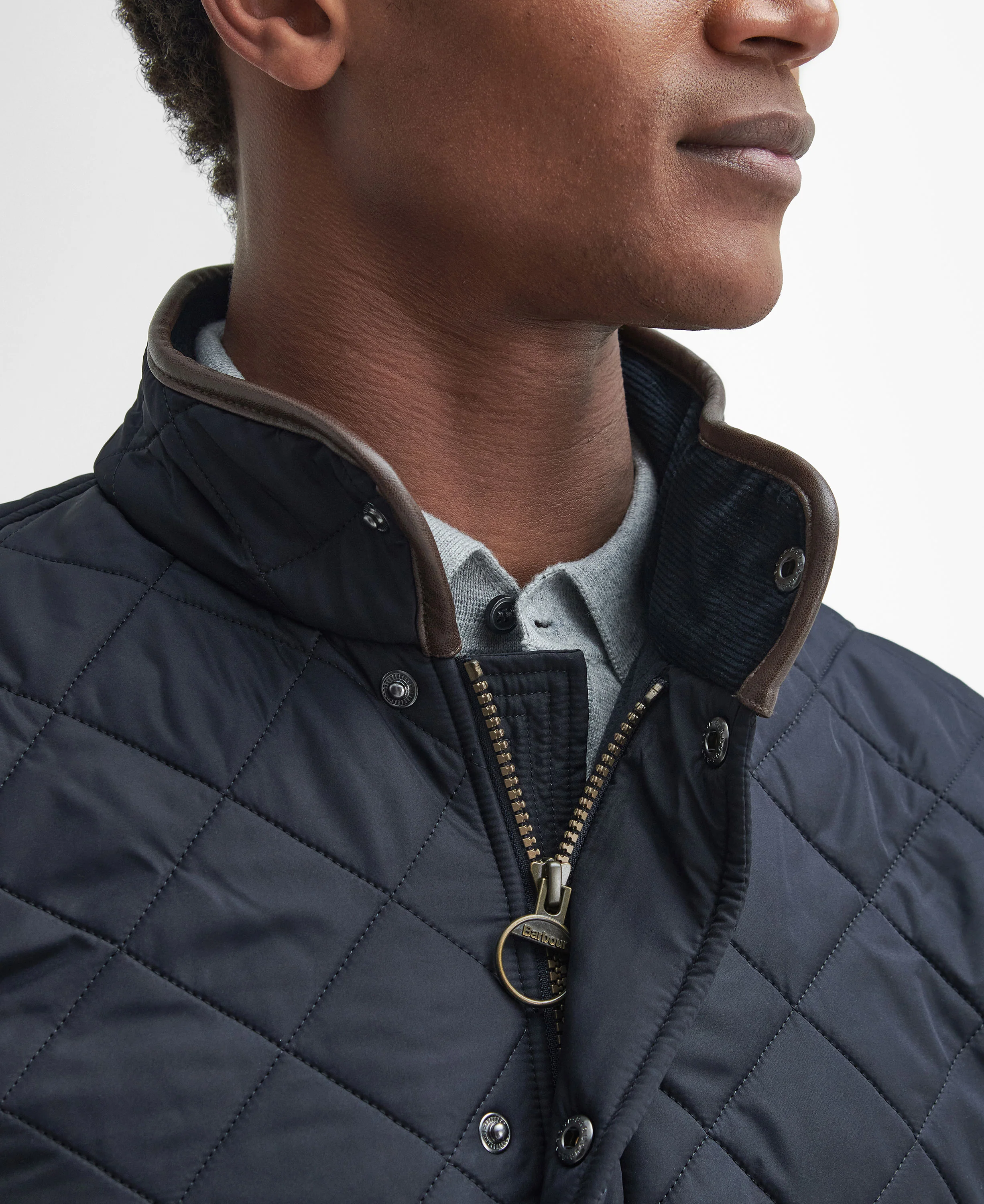 Powell Quilted Jacket - Navy - Image 6