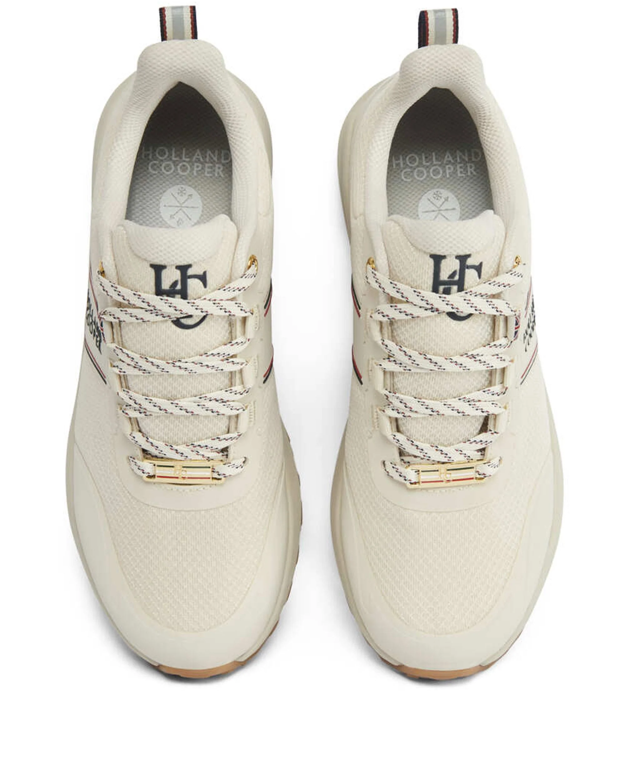 Burghley Waterproof Trainer - Ecru - Image 2