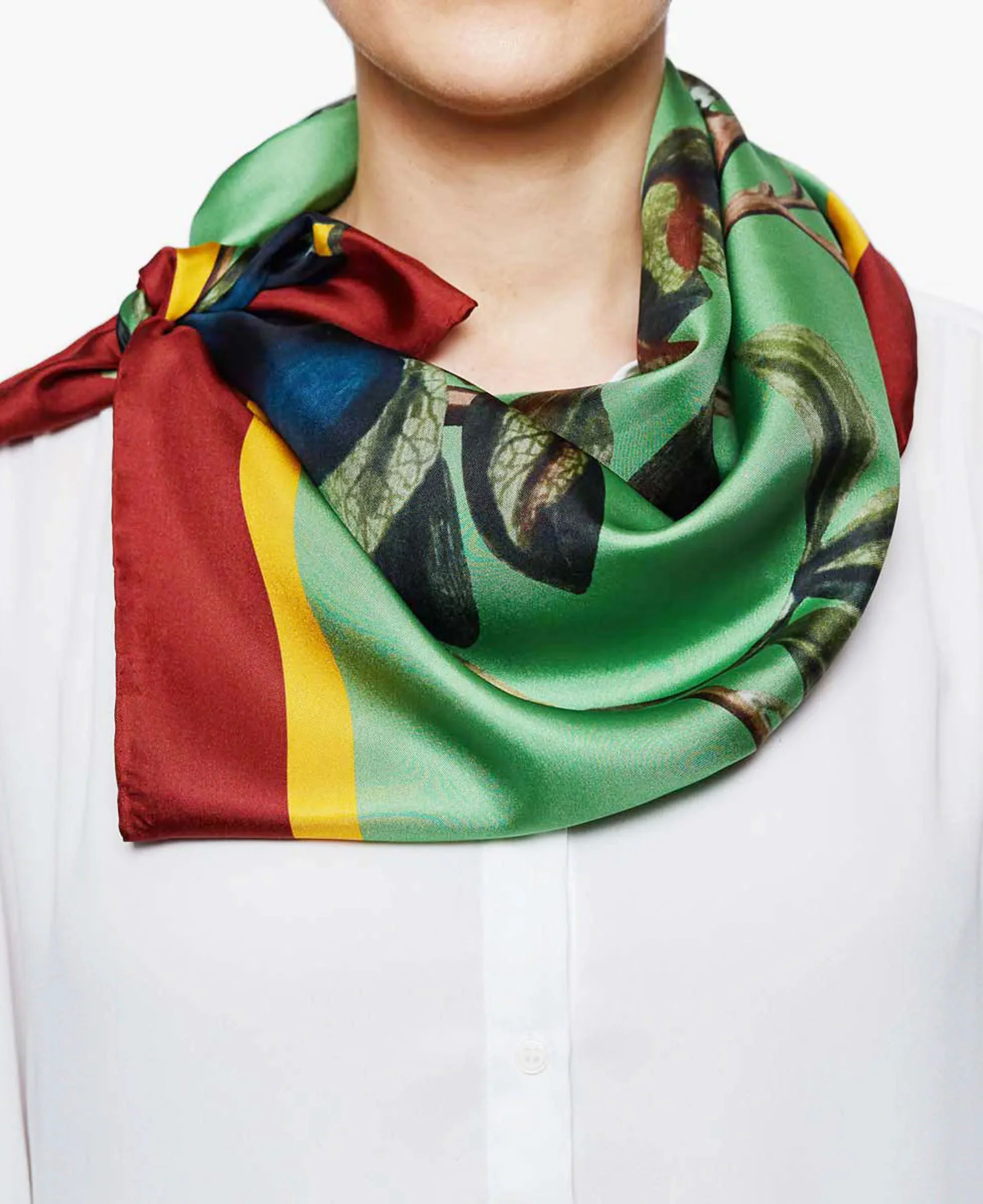 Burgundy Blueberries Scarf - Burgundy Blueberries - Image 3