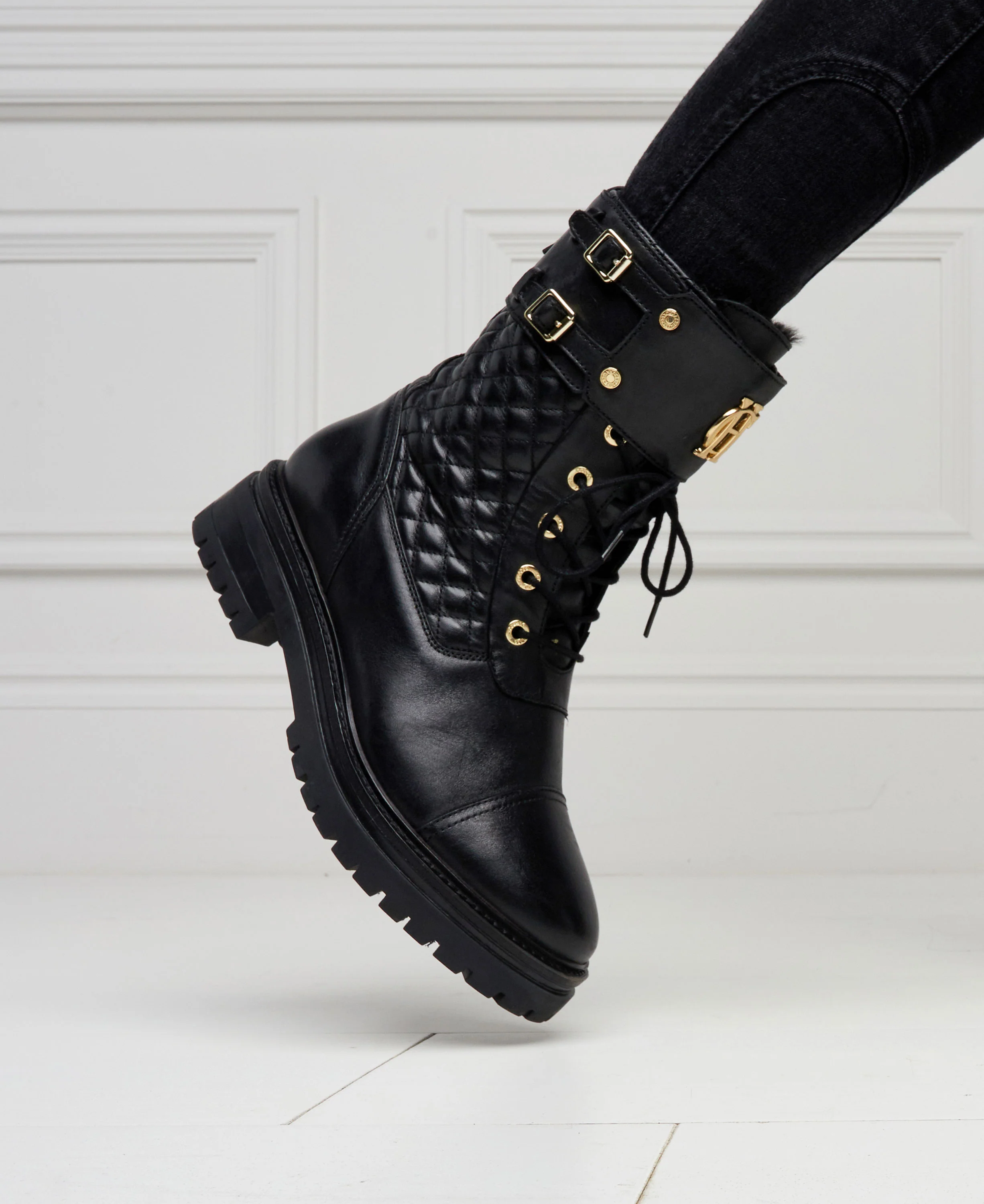 Camden Biker Boots - Black - Image 10