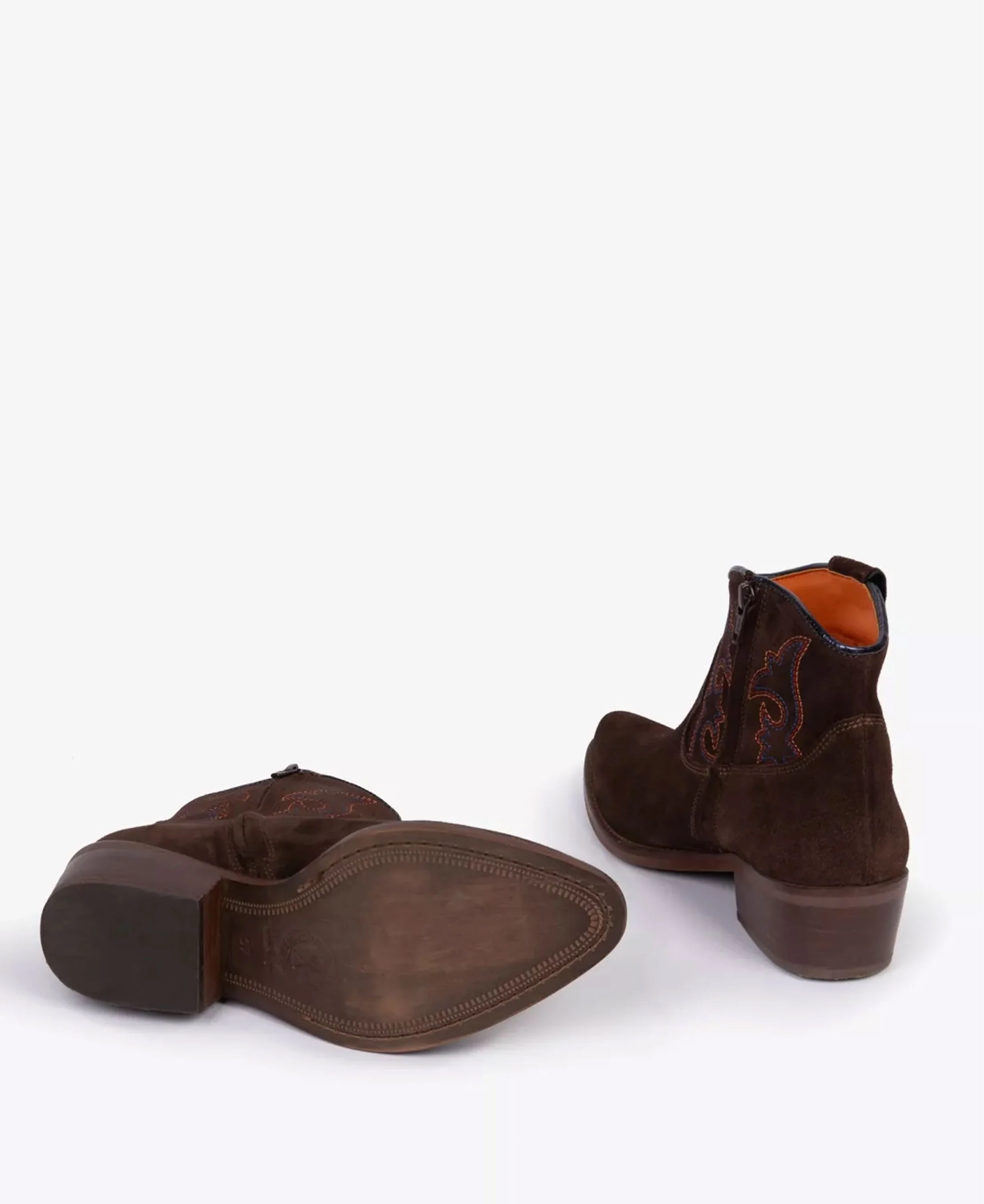 Cassidy Suede Embroidered Boot - Bitter Chocolate - Image 5