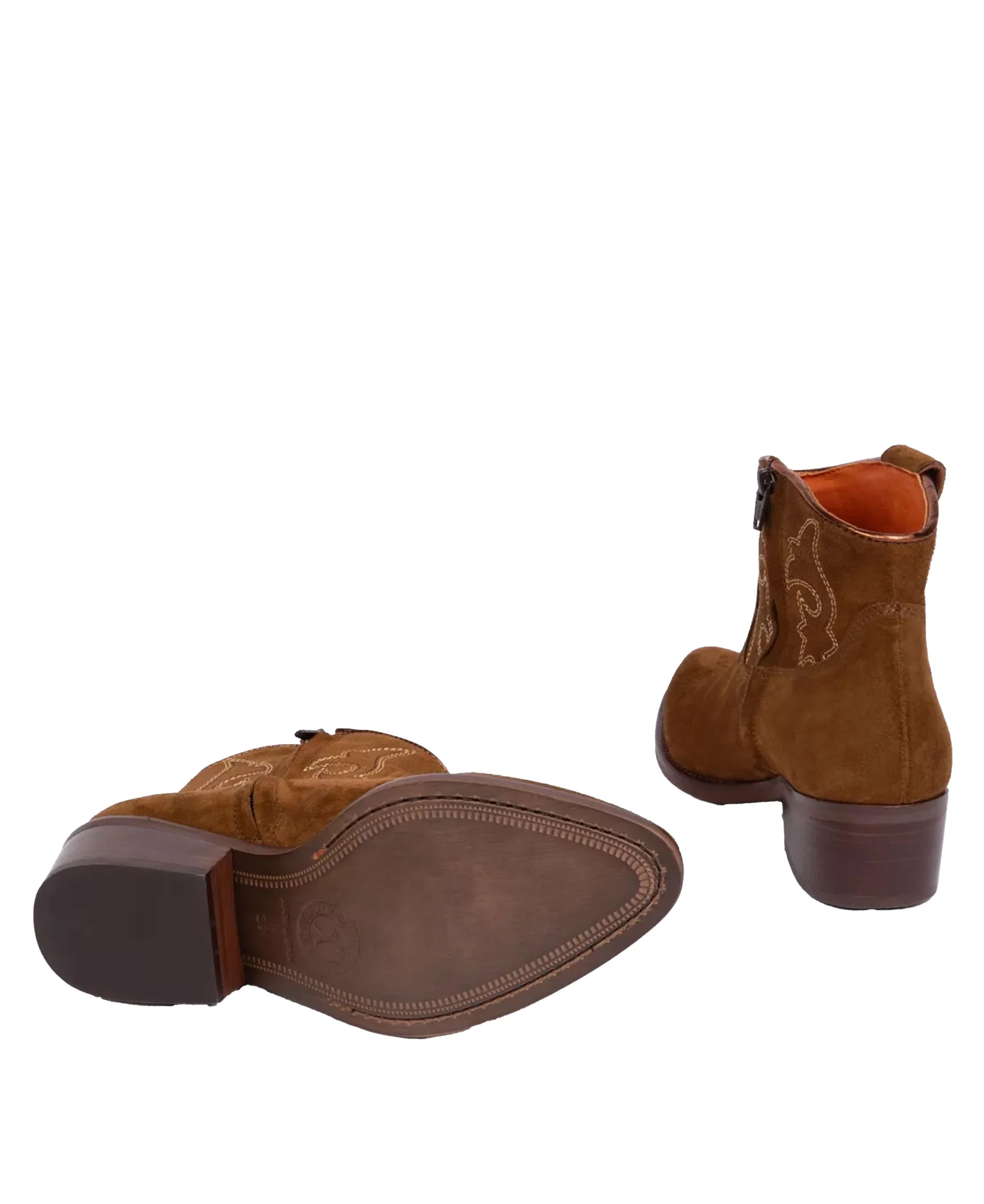 Cassidy Suede Embroidered Boot - Peat - Image 4