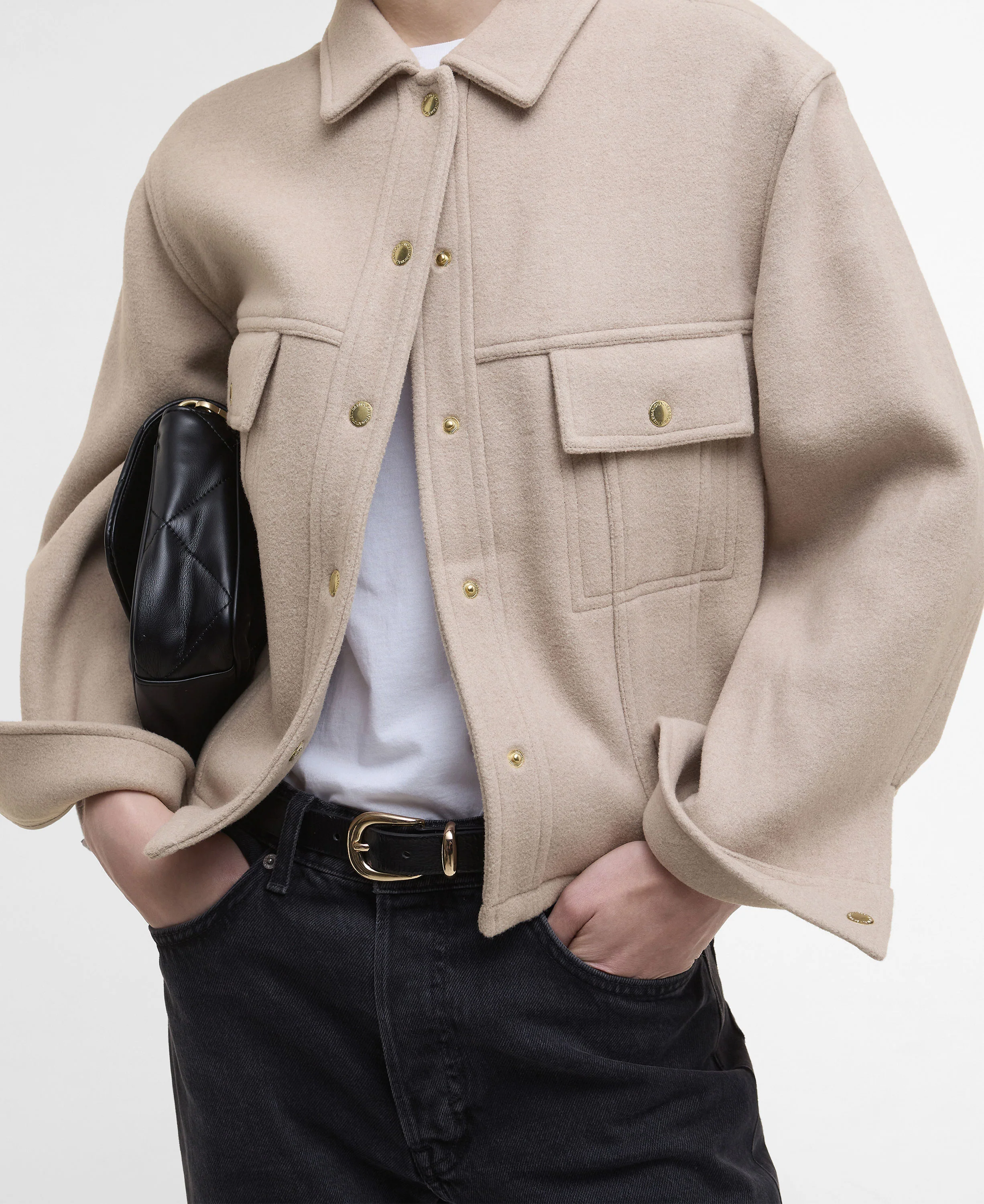 Chloe Overshirt - Oat - Image 5