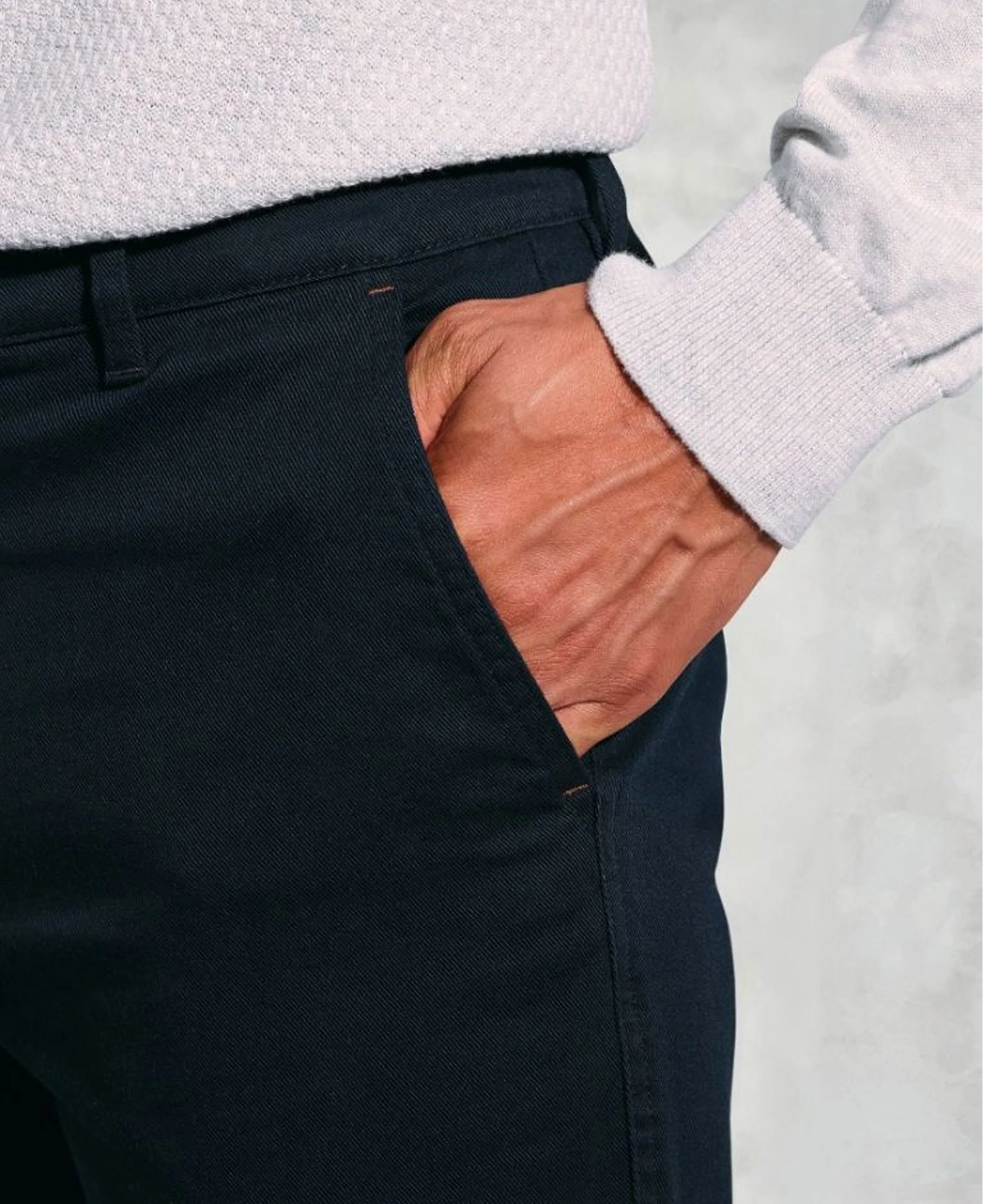 Christie Cavalry Twill Trousers - Navy - Image 3