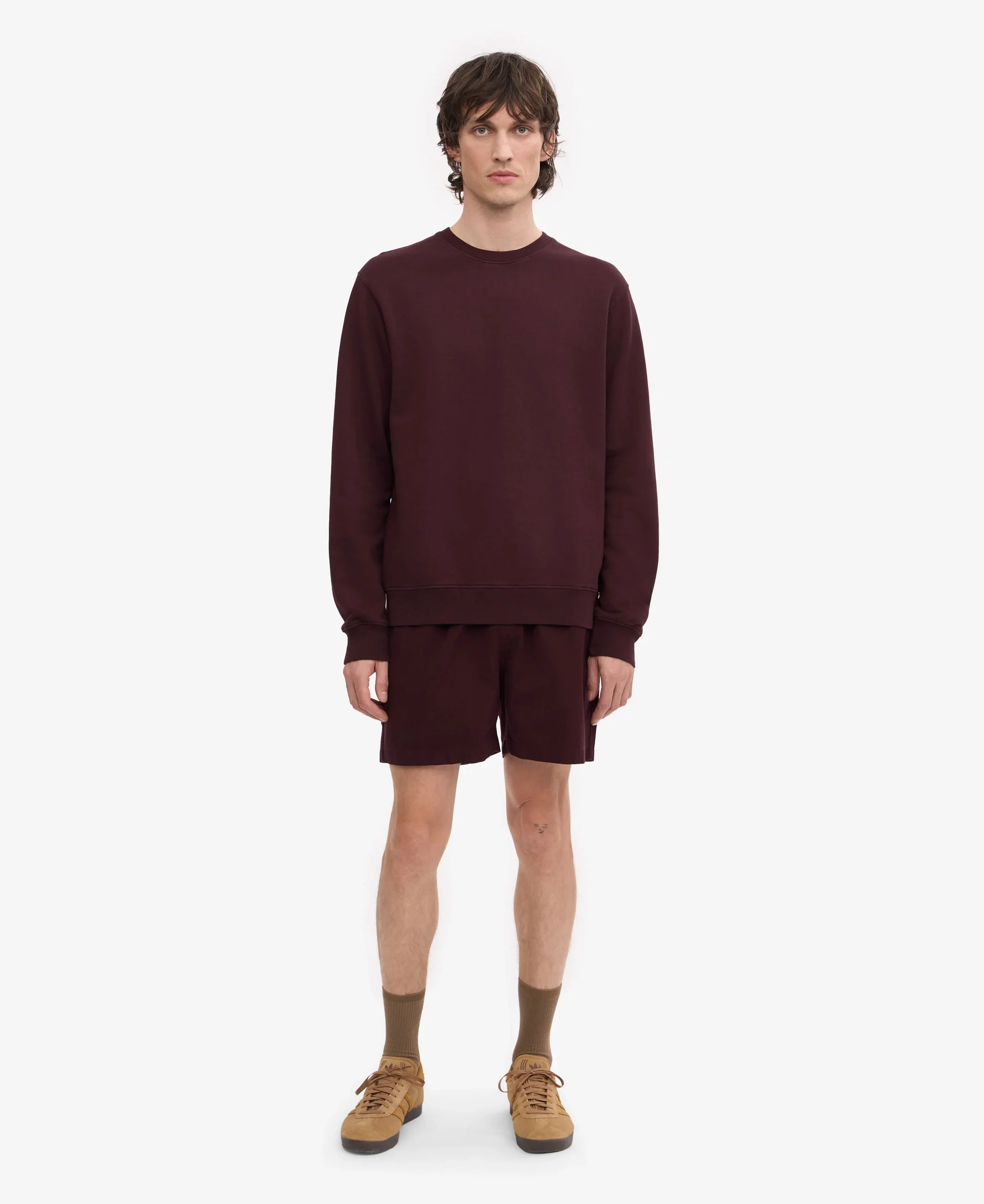 Classic Organic Crew - Oxblood Red - Image 5