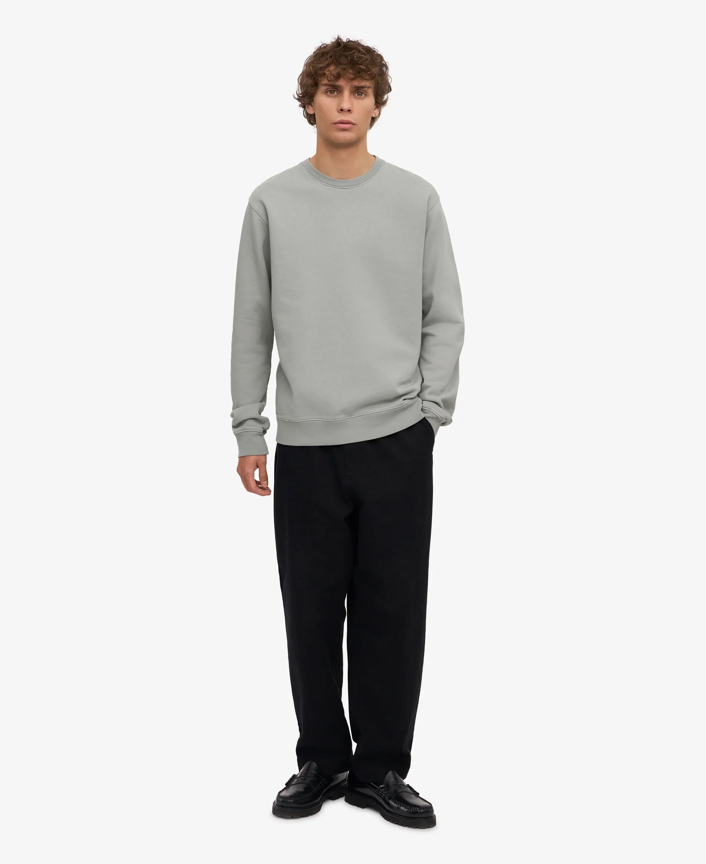 Classic Organic Crew - Steel Blue - Image 5