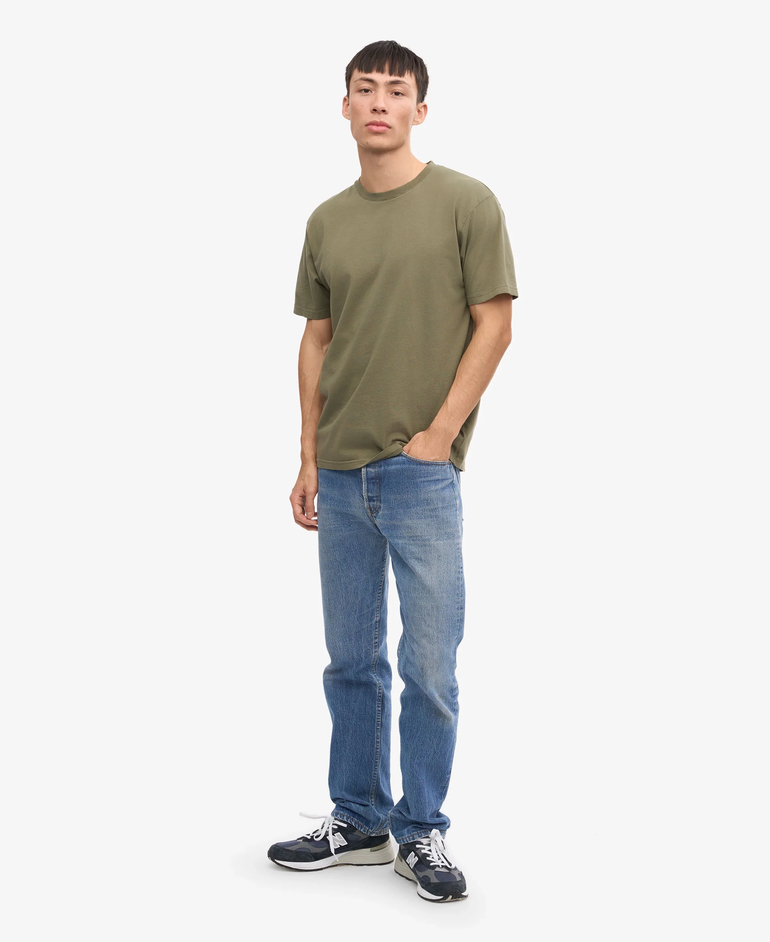 Classic Organic Tee - Dusty Olive - Image 5