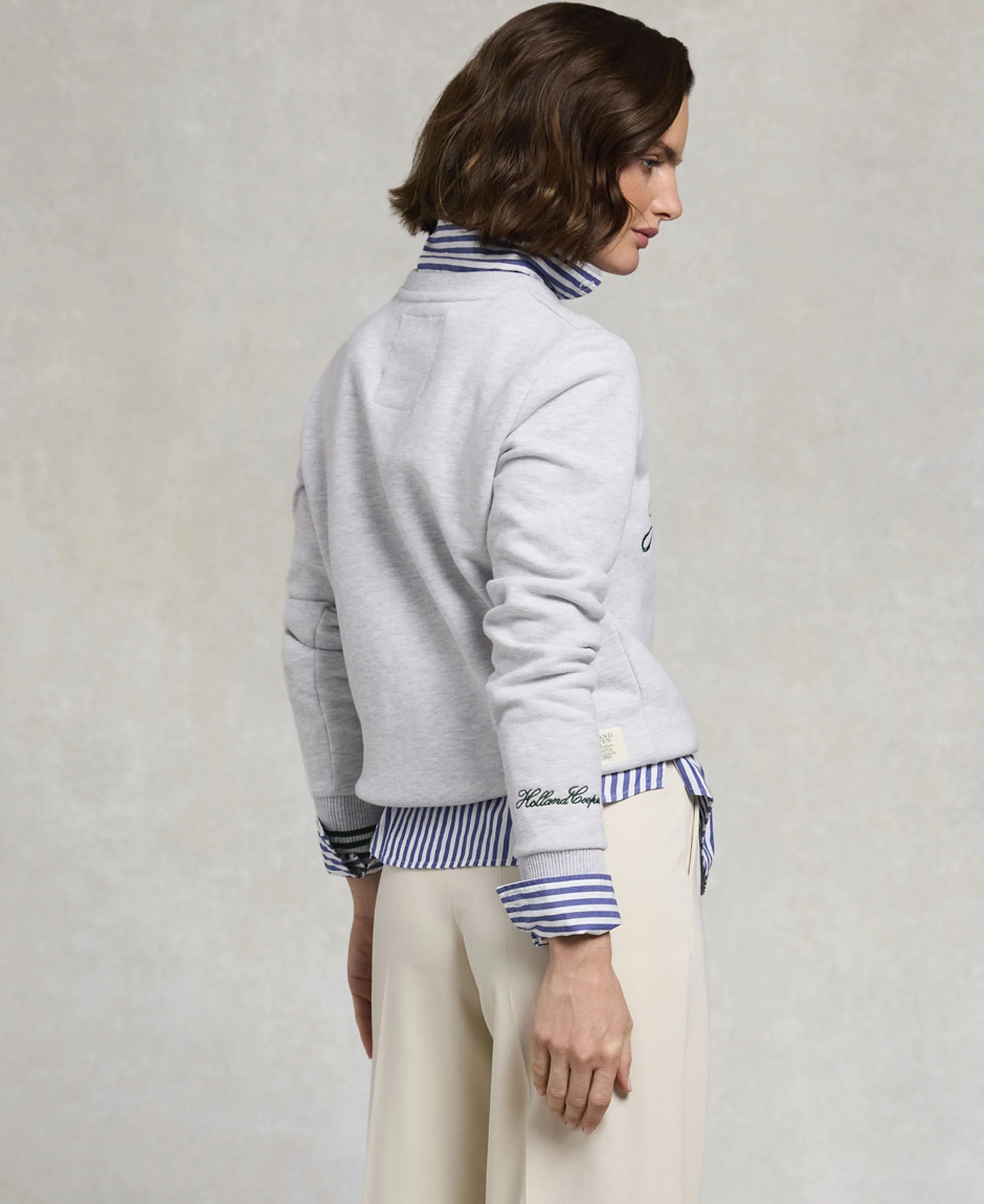 Collegiate Crew Neck Sweat - Ice Marl - Image 4