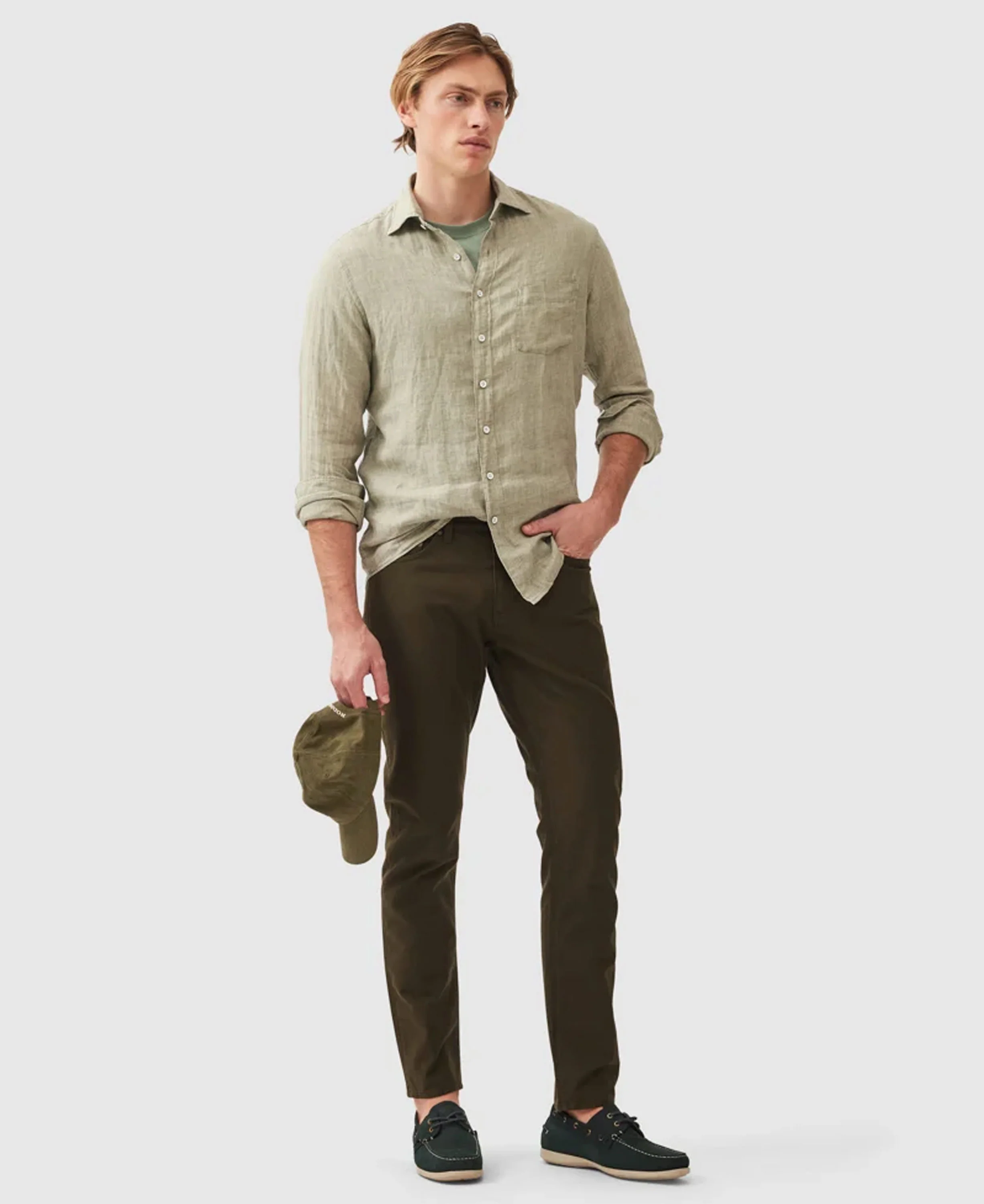 Coromandel Sports Fit Shirt - Sage Grey - Image 3