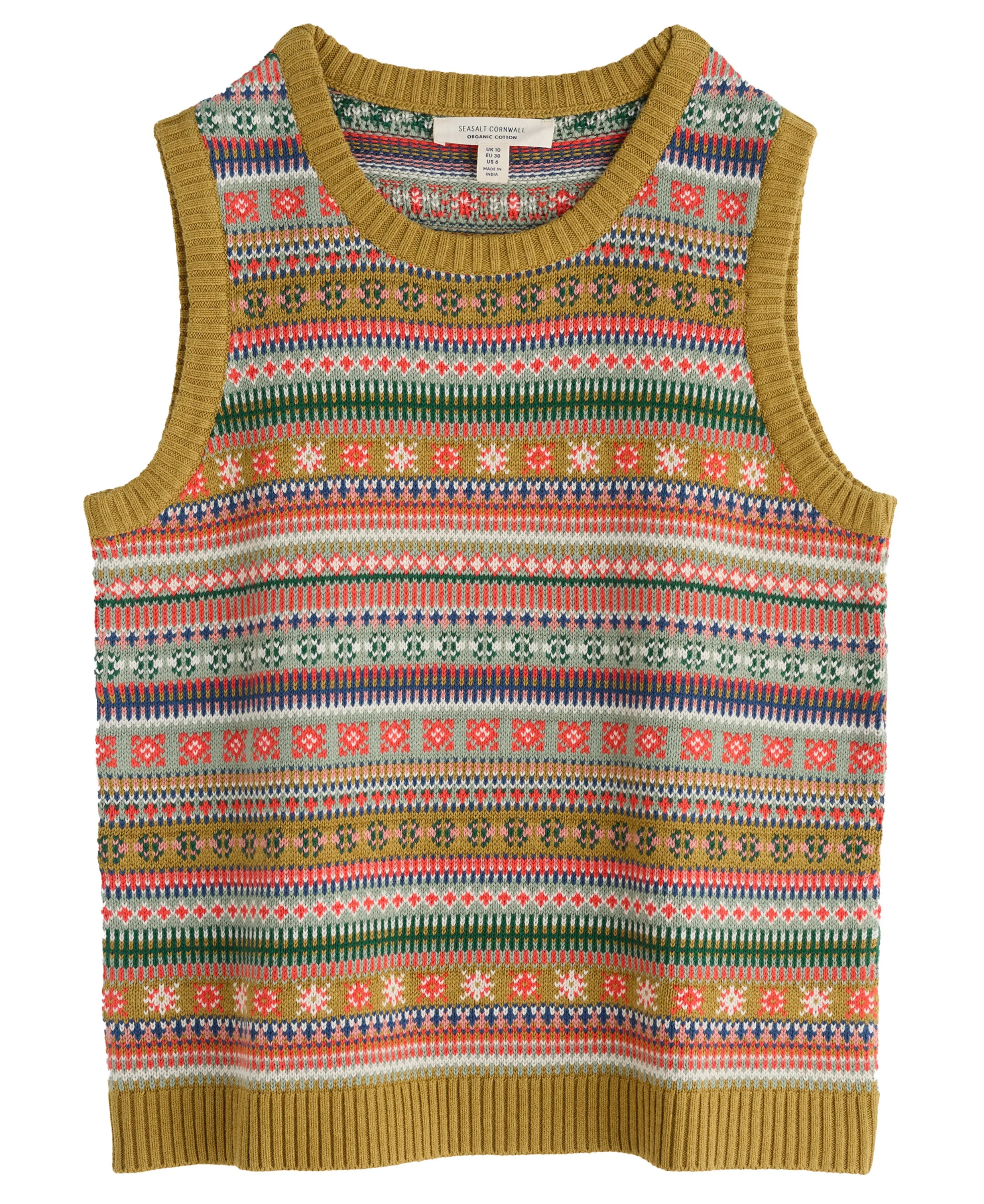 Cove Cottage Vest - Carved Relief Pear Multi