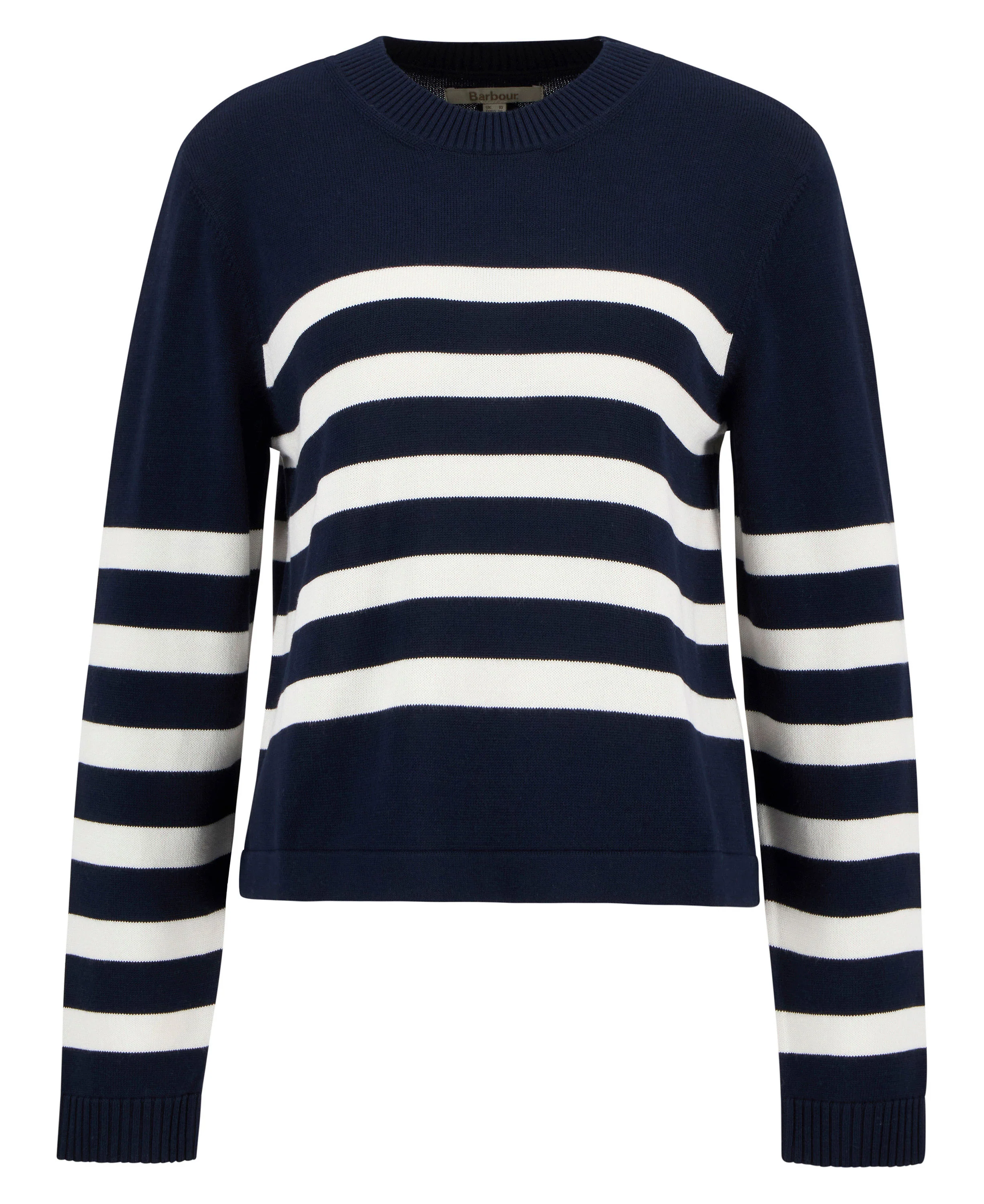 Demi Striped Crew Neck Jumper - Dark Navy Stripe