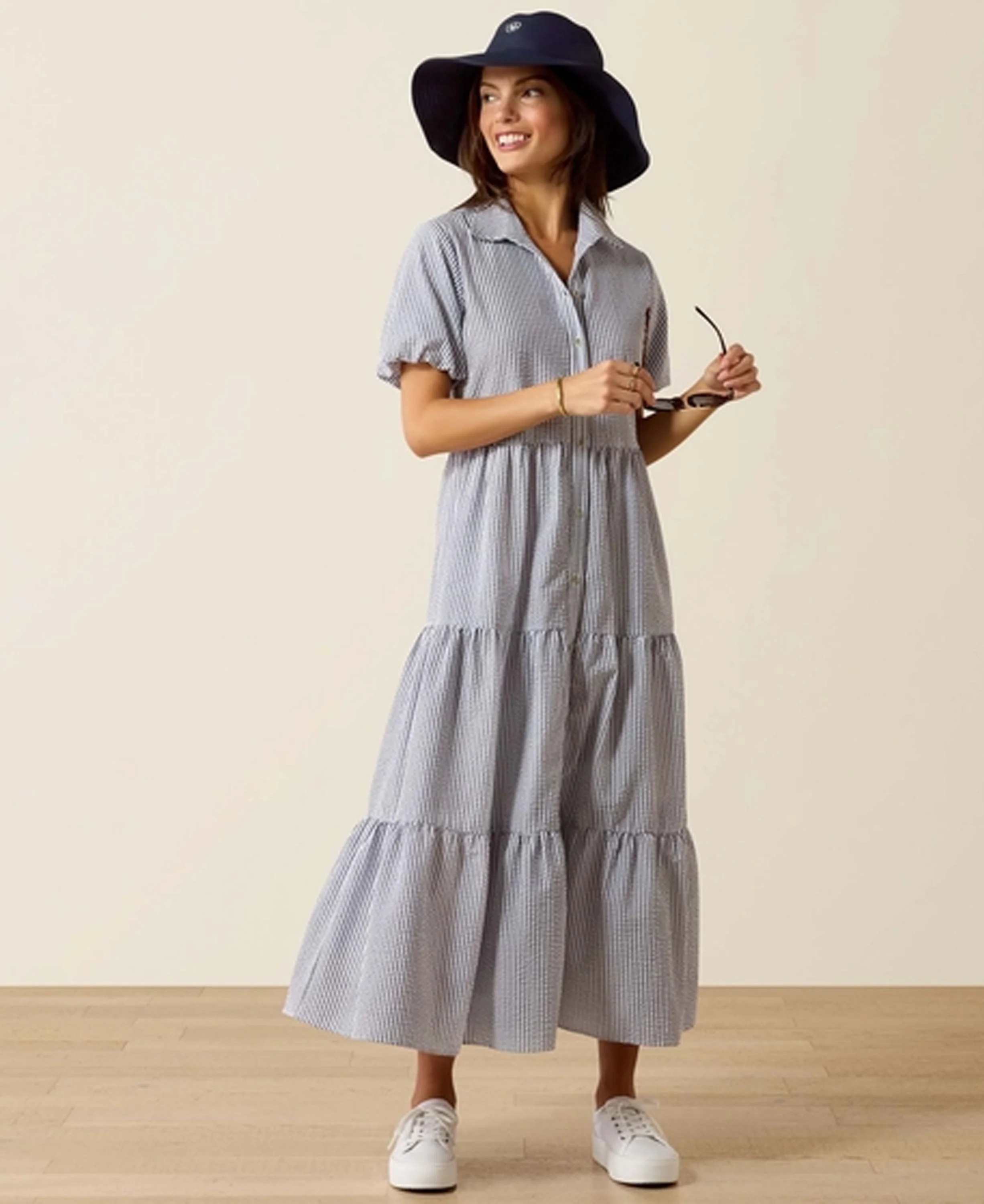 Dovestone Dress - Navy & White Stripe - Image 3
