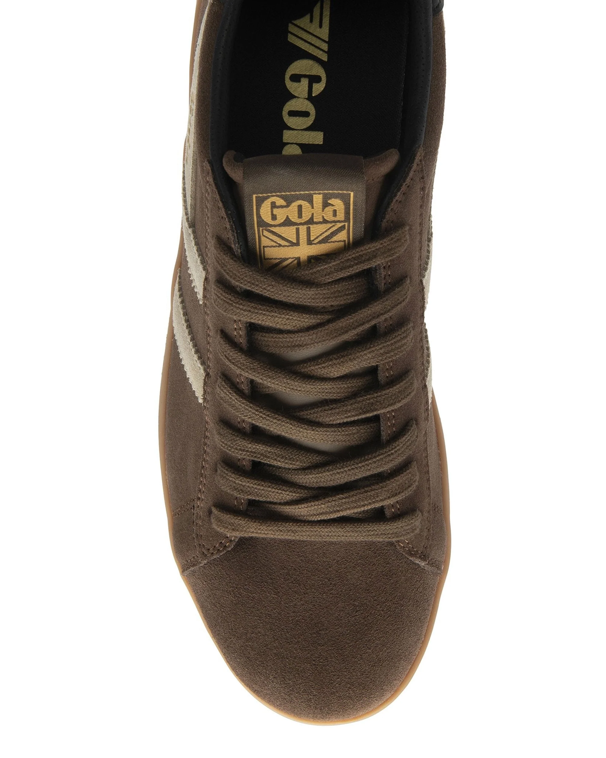 Equipe II Suede Trainer - Otter/Bone/Black - Image 4