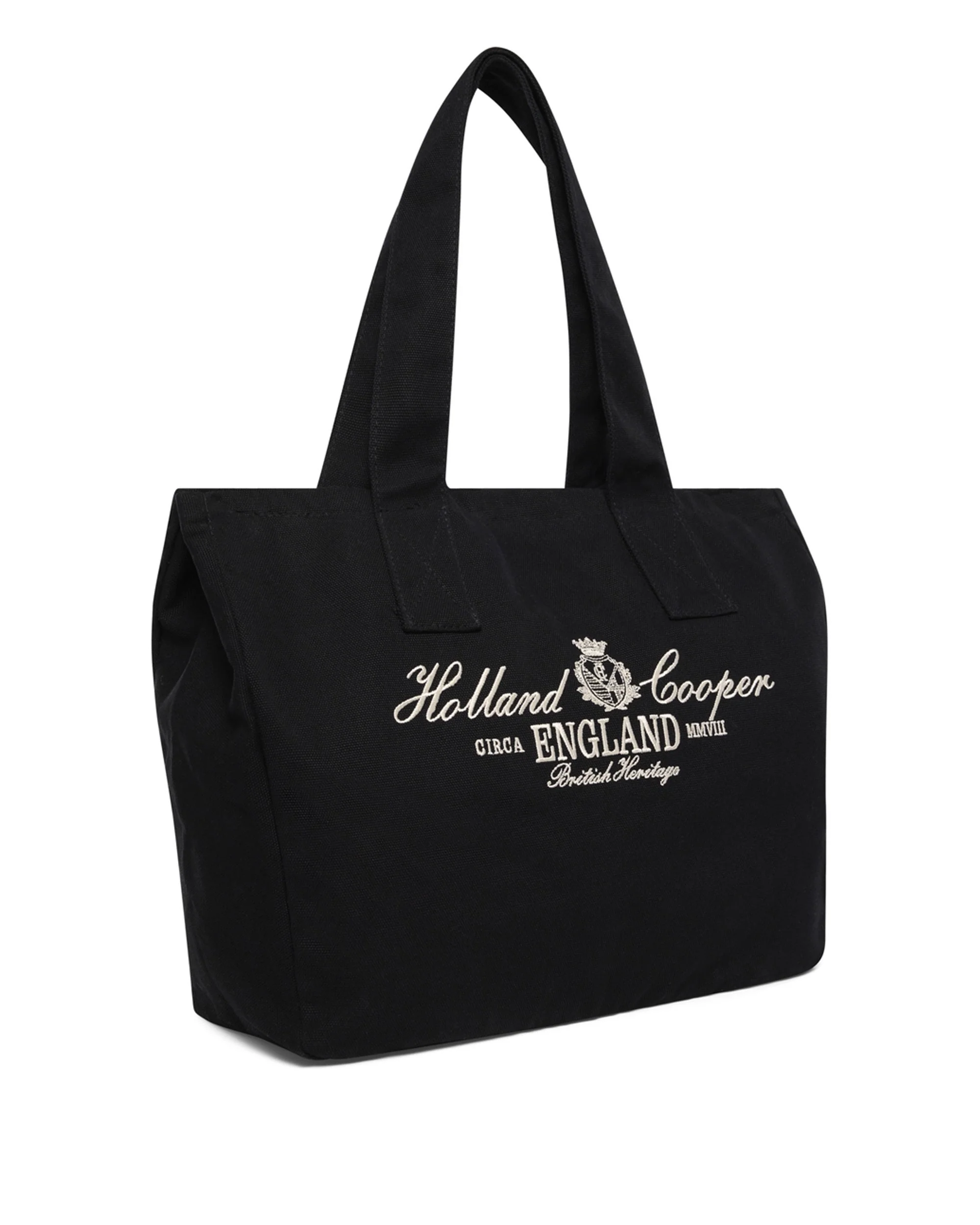 Essential Tote Bag - Black Ecru - Image 3