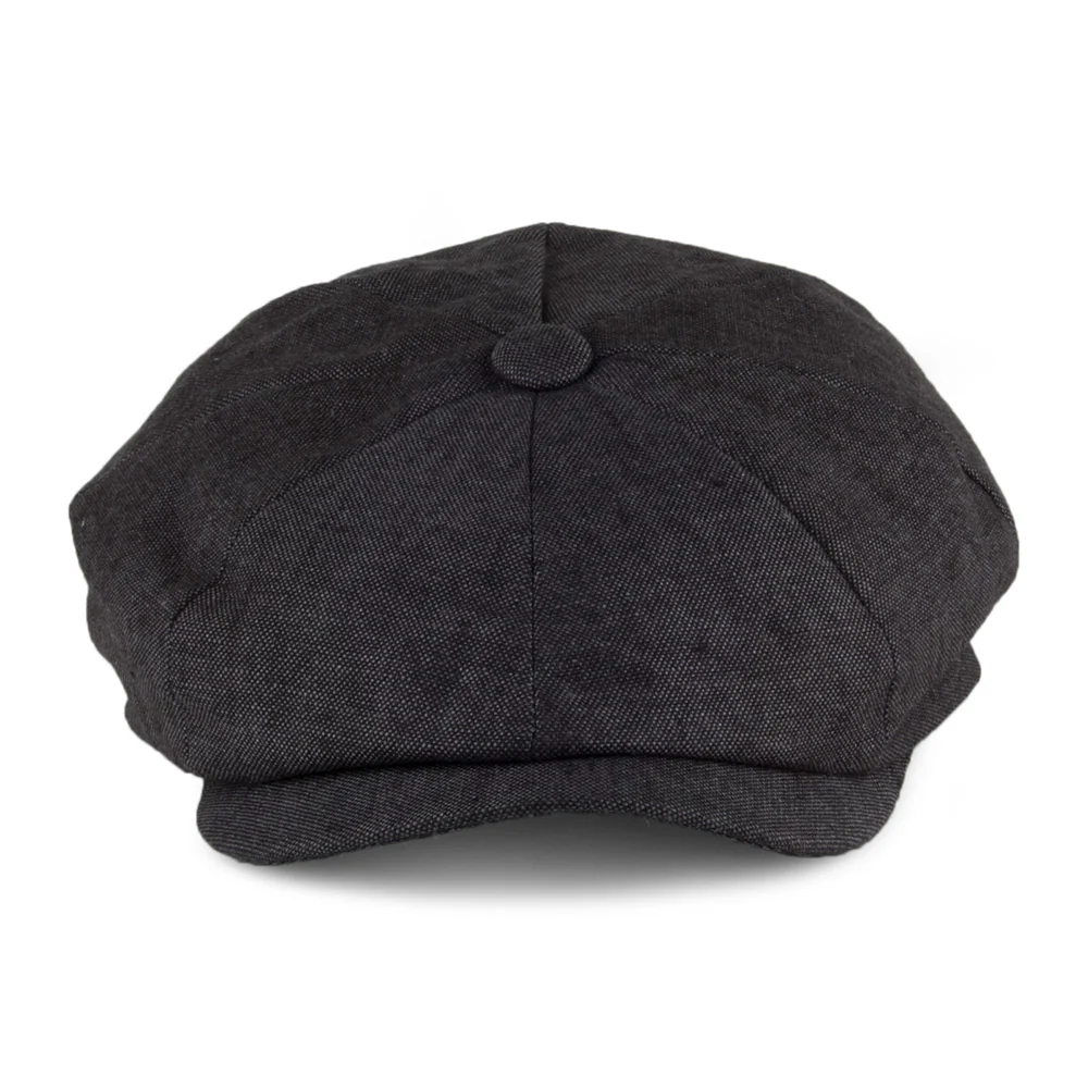 Irish Linen Alfie Hat - Charcoal - Image 2