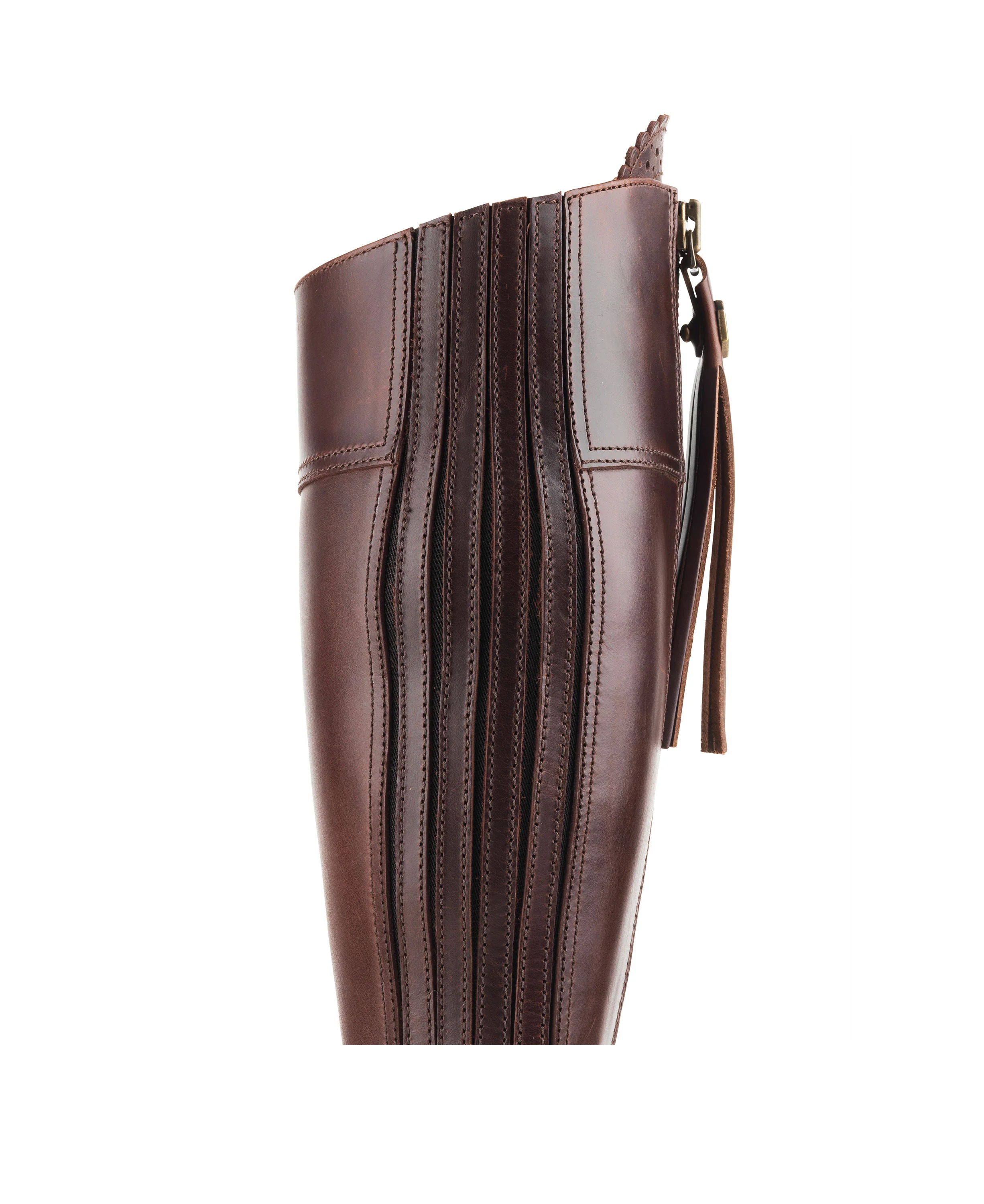 Regina Heeled Boot - Mahogany Leather - Image 6