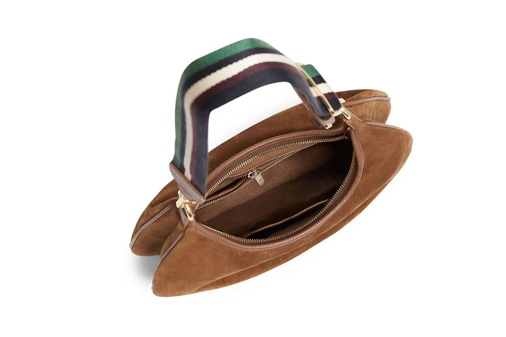 Richmond Suede Hobo Bag - Tan - Image 5