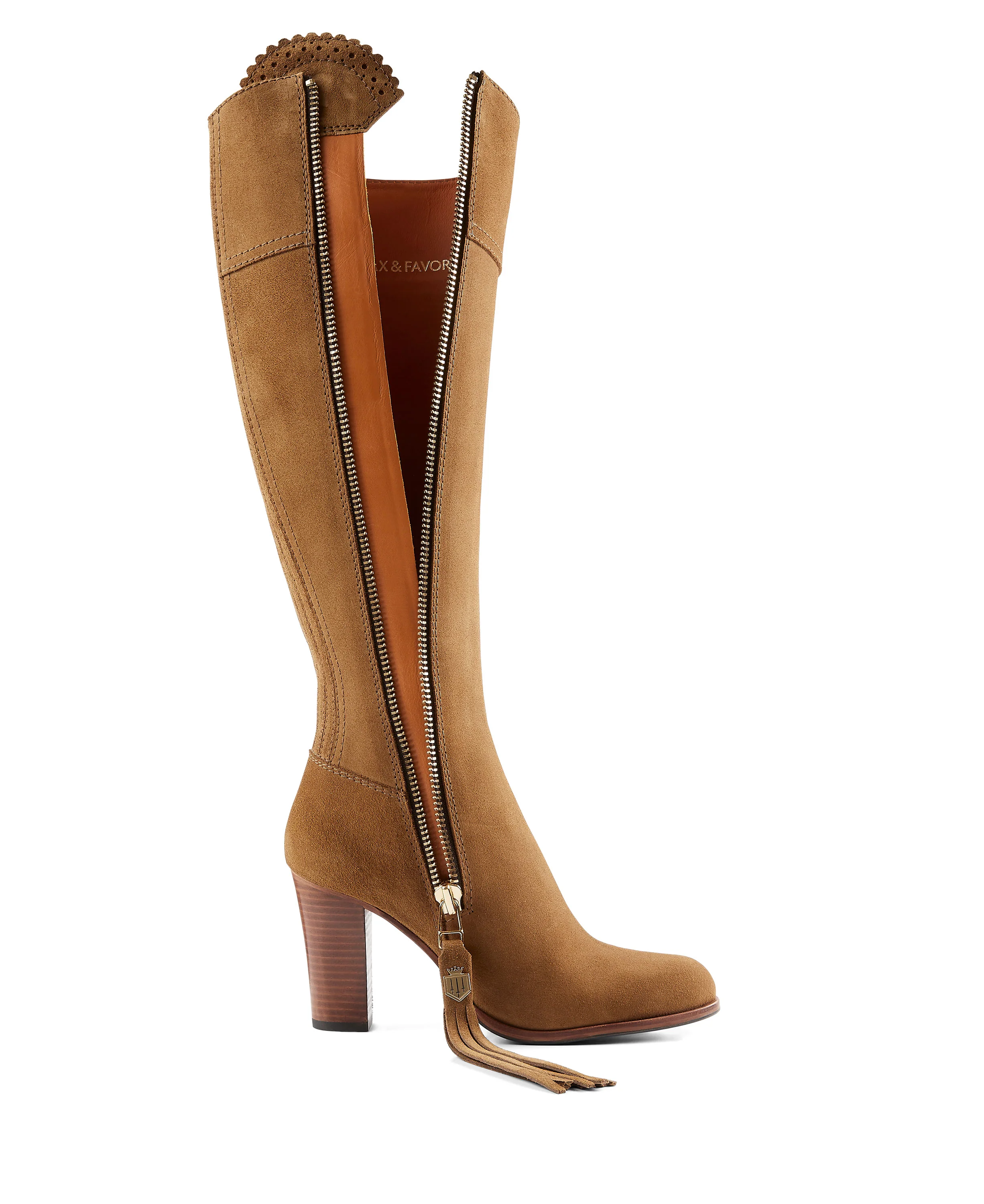 Regina High Heeled Boot - Tan - Image 3