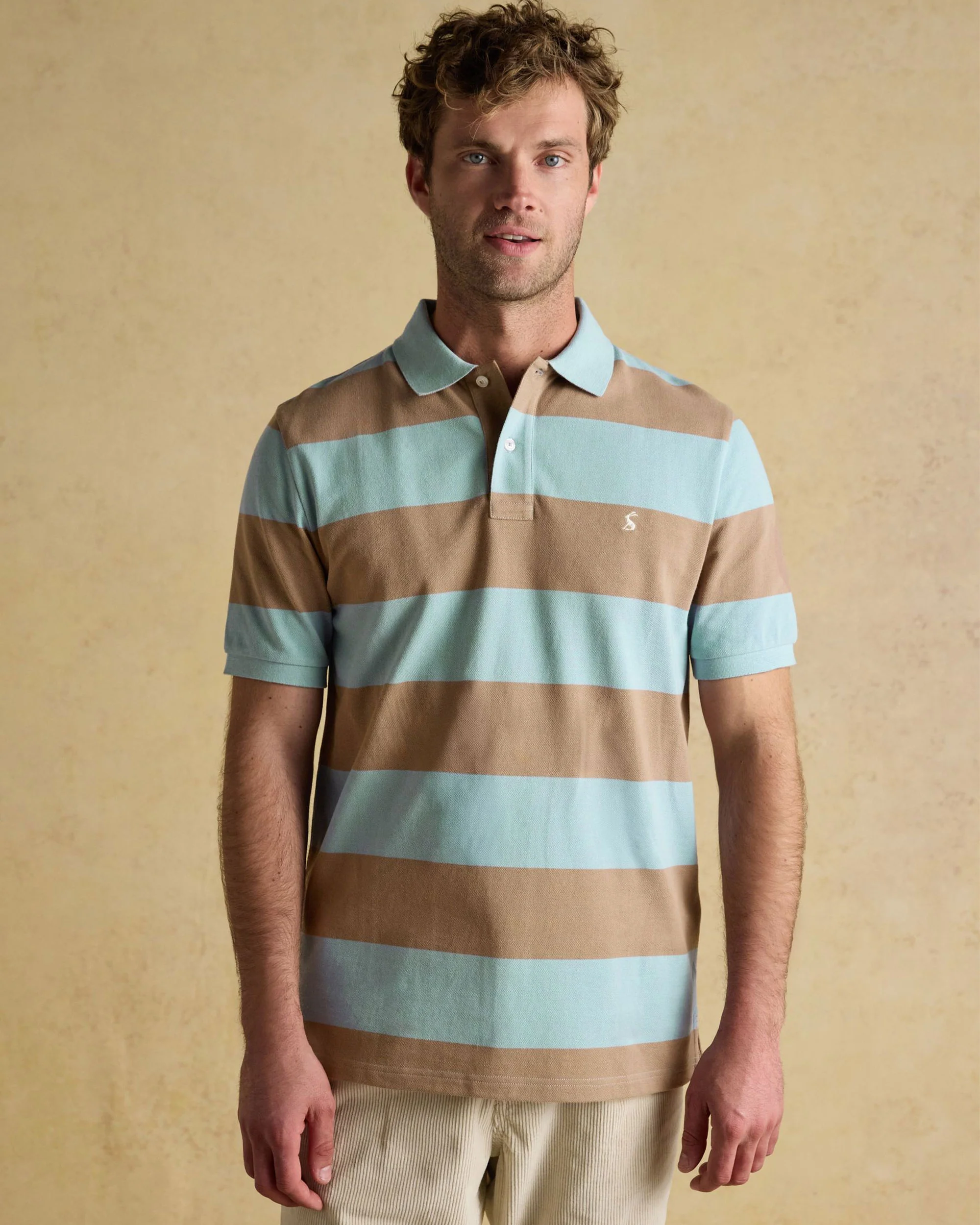 Woody Polo Shirt- Blue/Brown - Image 2