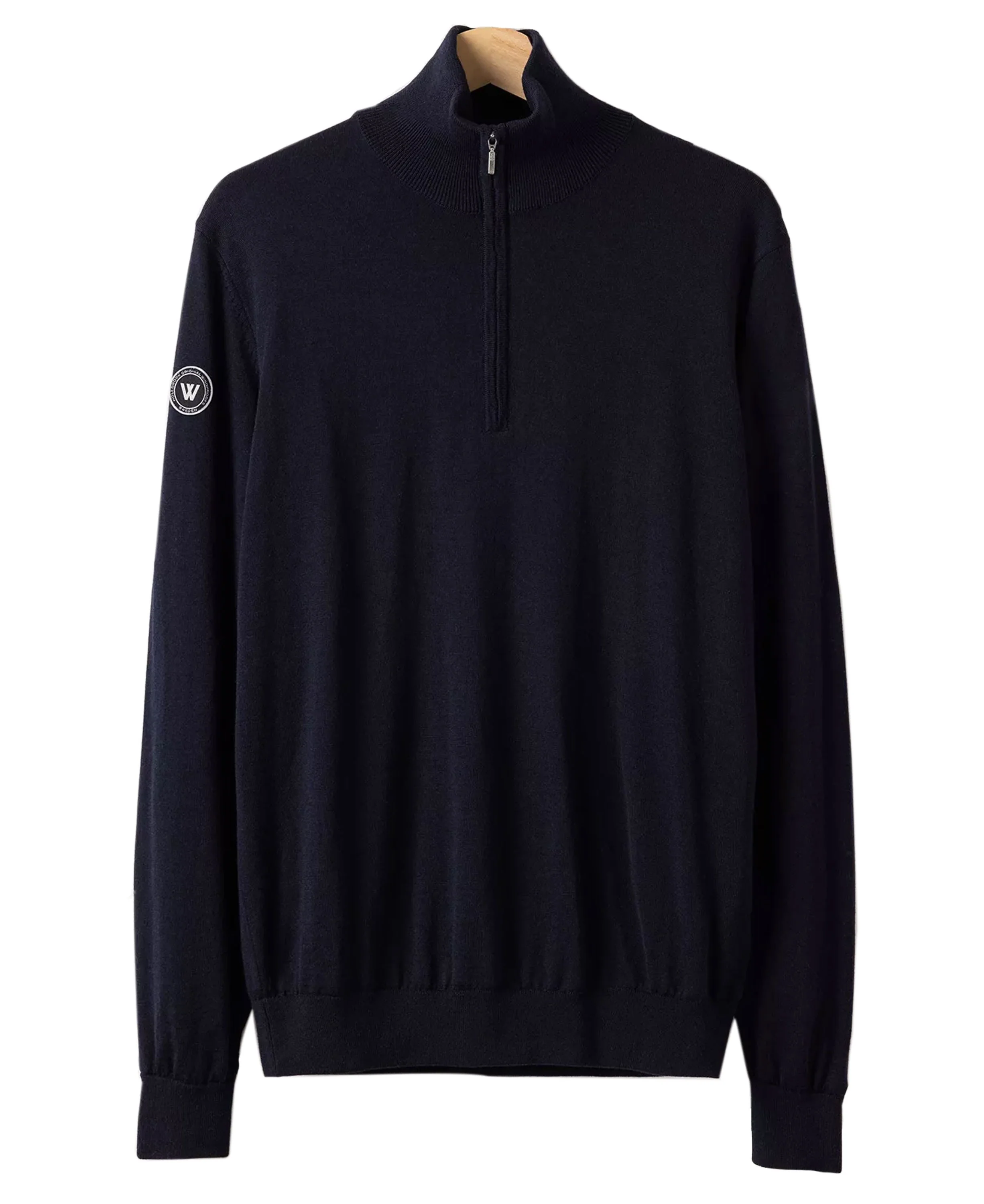 Jesper T-Neck Windproof Sweater - Dark Navy