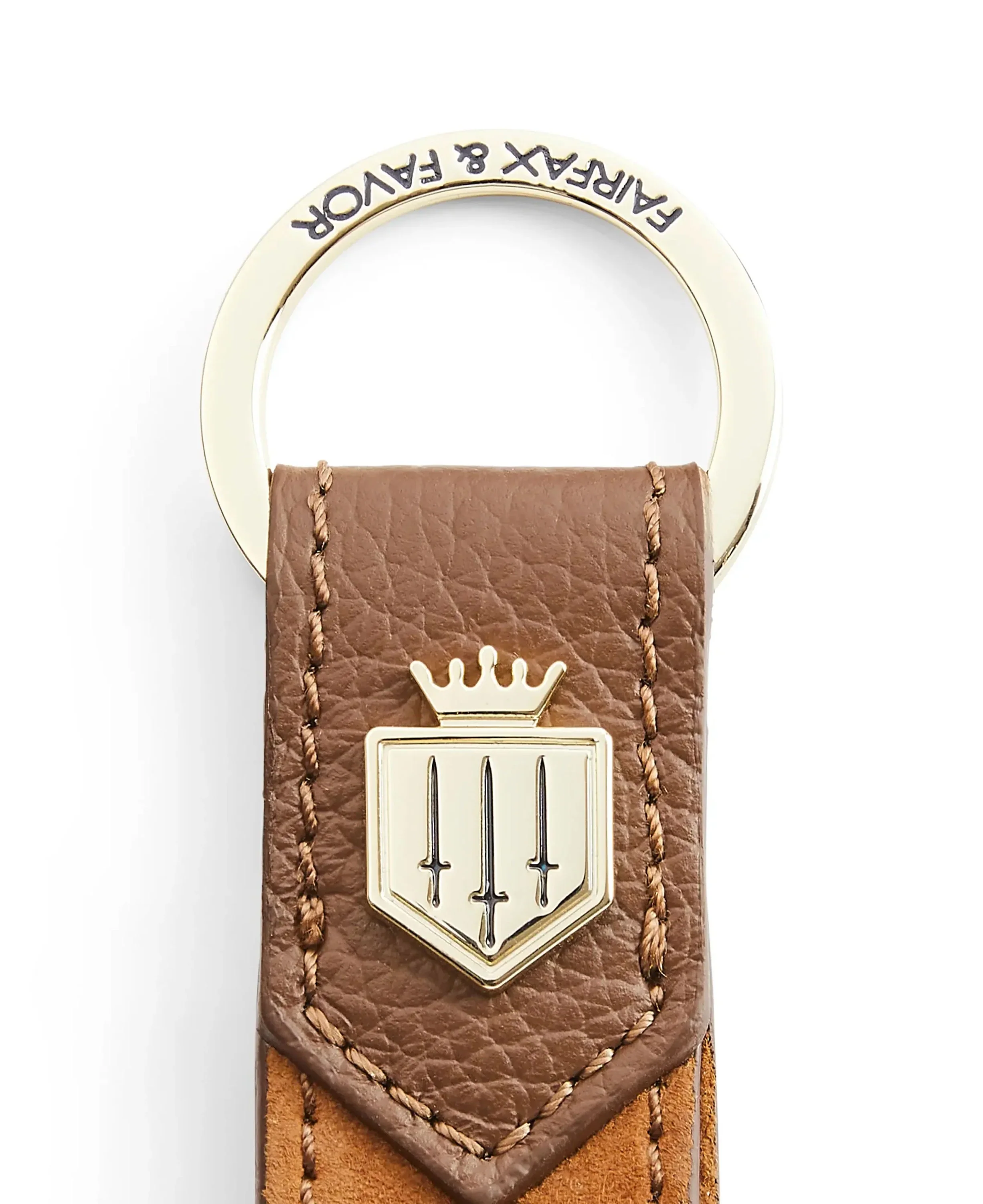 Key Ring - Tan Suede - Image 2