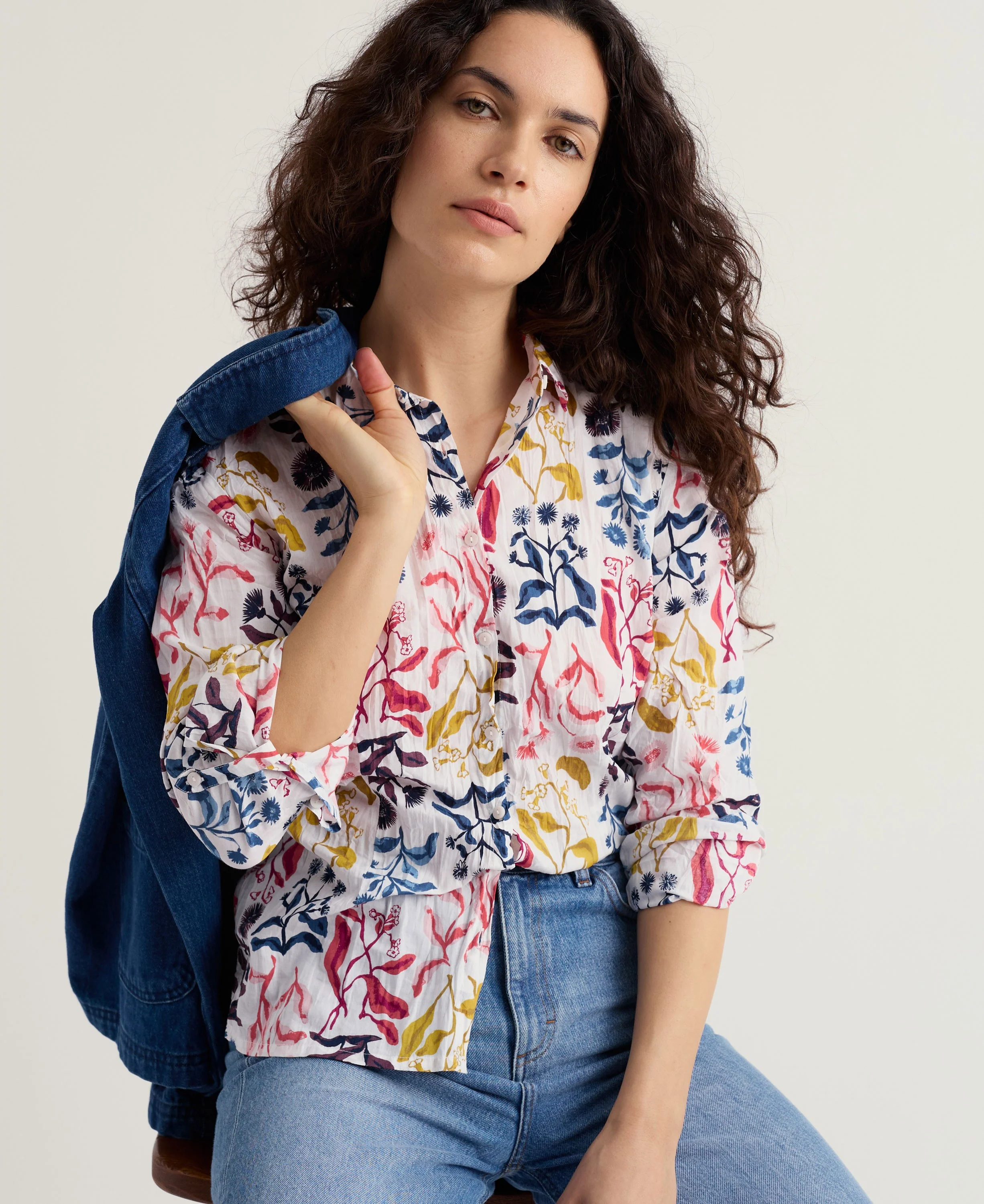 Larissa Shirt - Inky Botanical Chalk - Image 4