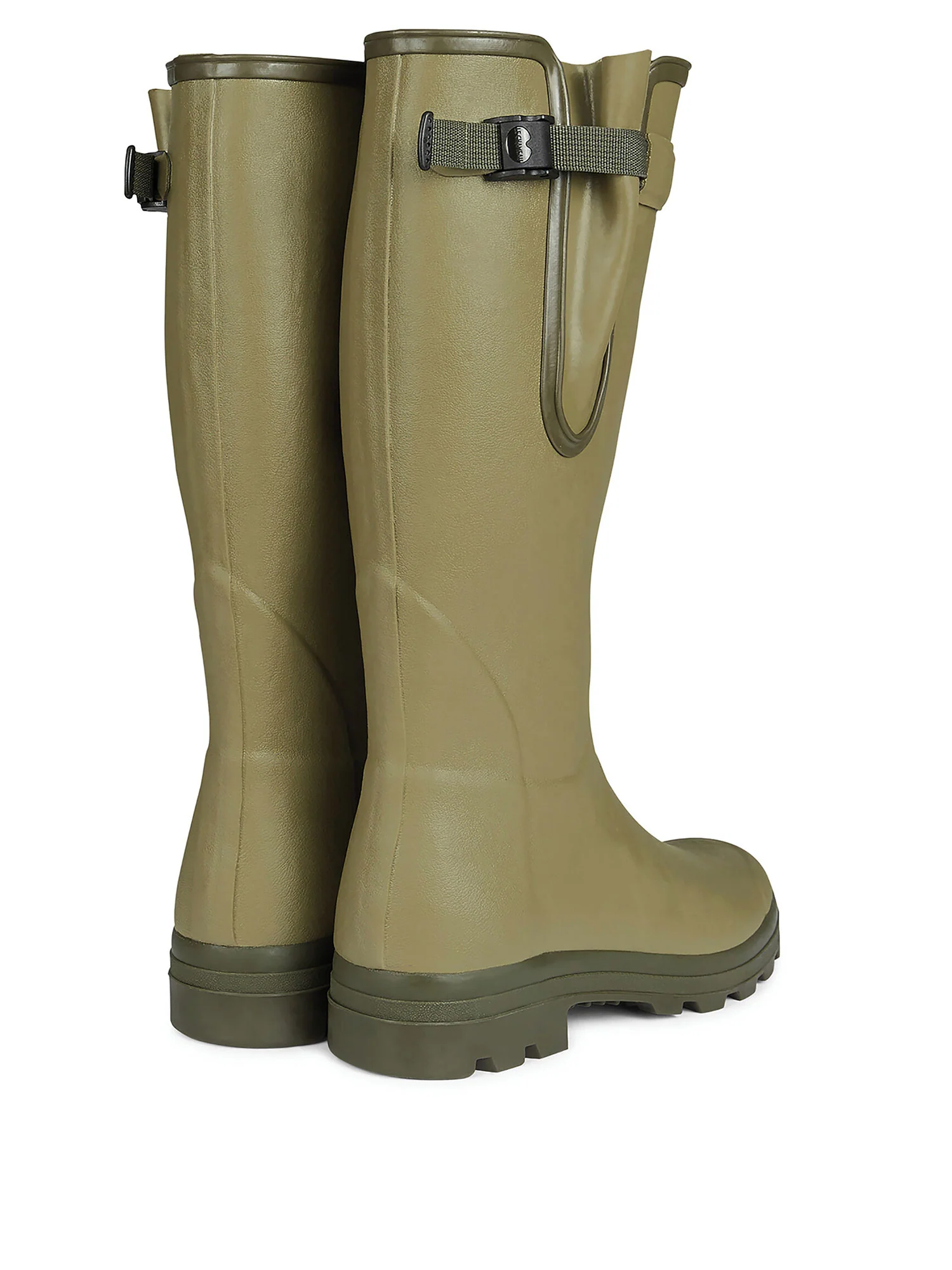 Vierzon Jersey Lined Wellington Boot - Vert Vierzon - Image 3