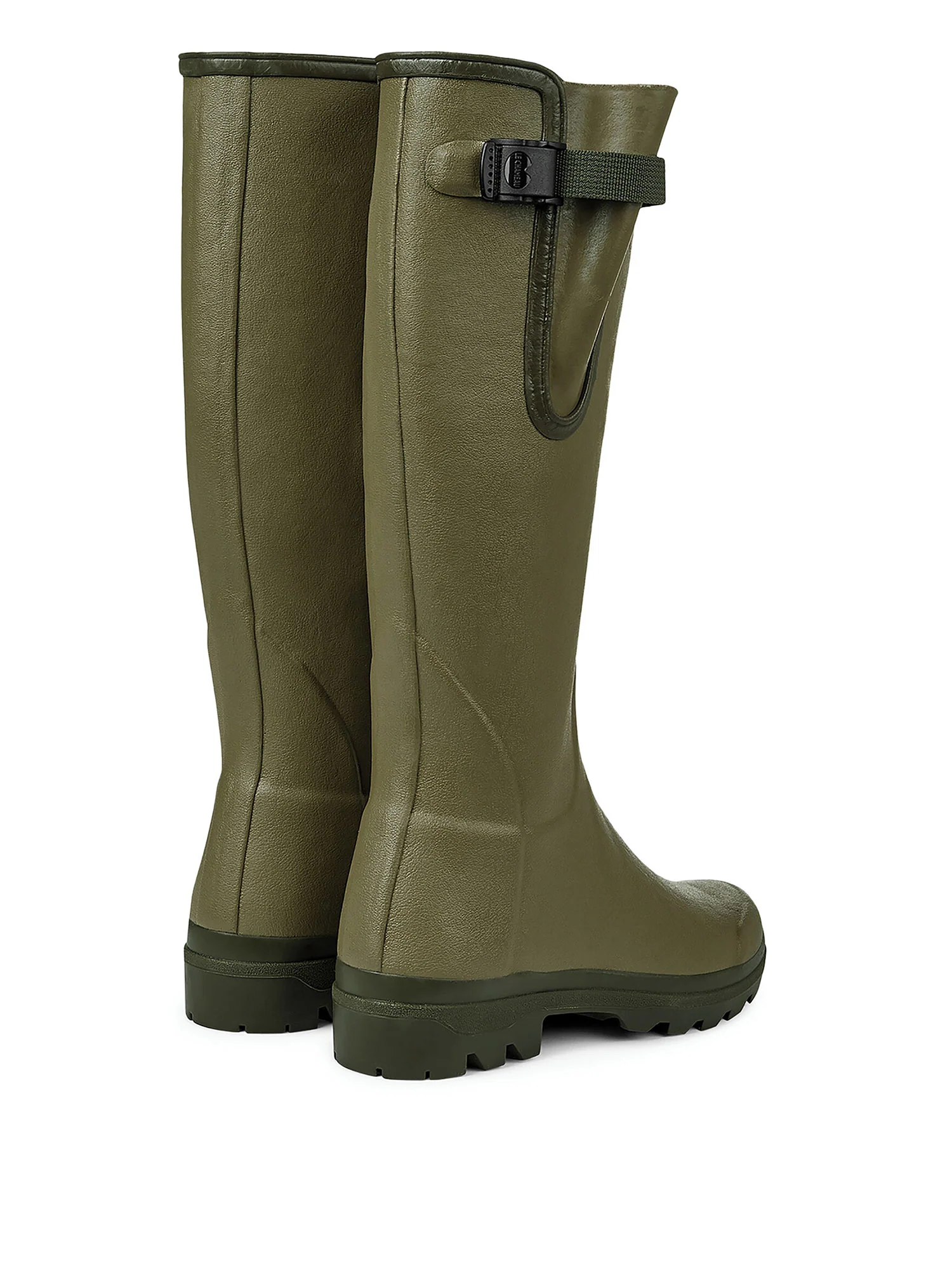 Vierzon Jersey Lined Wellington Boot - Vert Vierzon - Image 3
