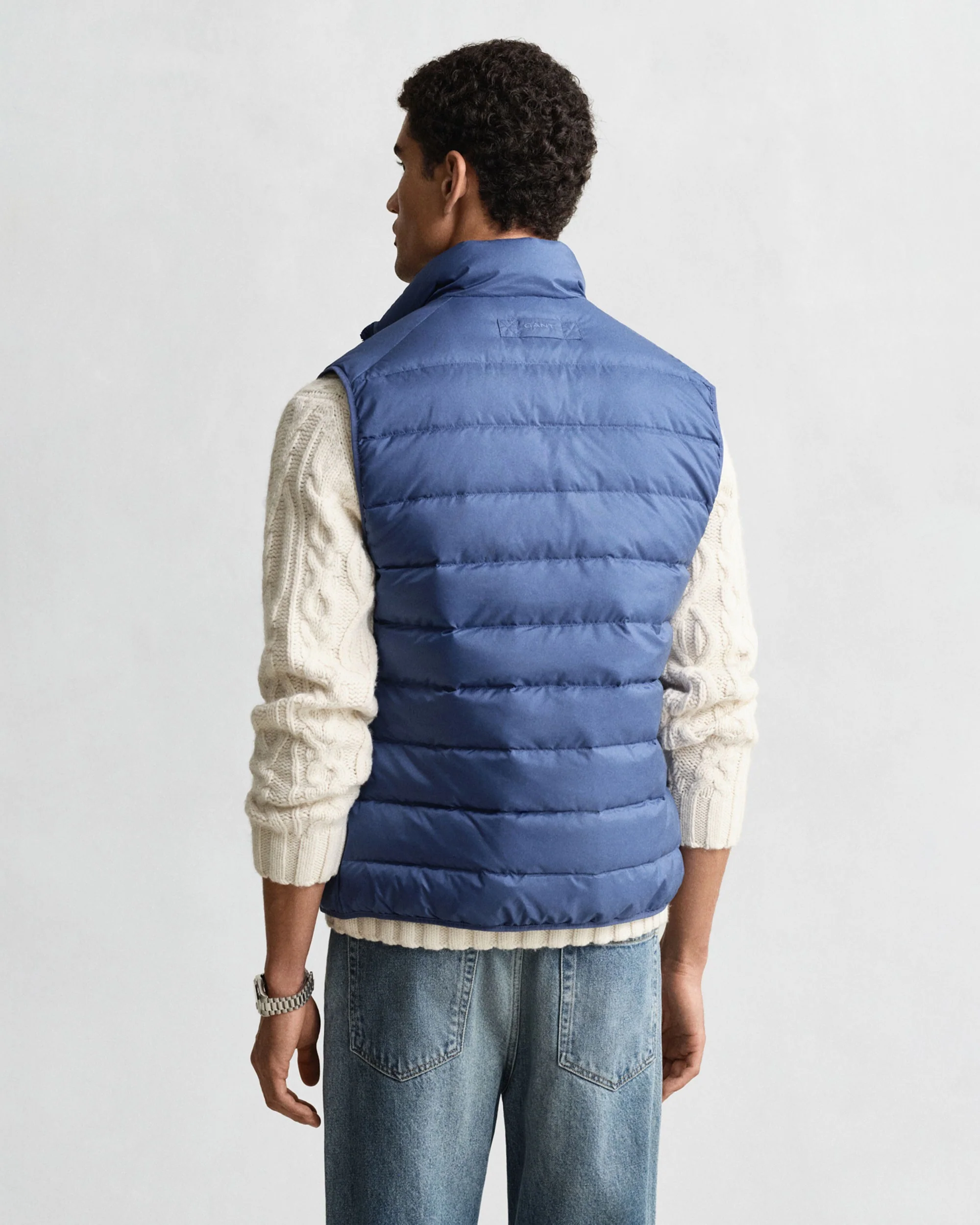 Light Down Vest - Vintage Blue - Image 3