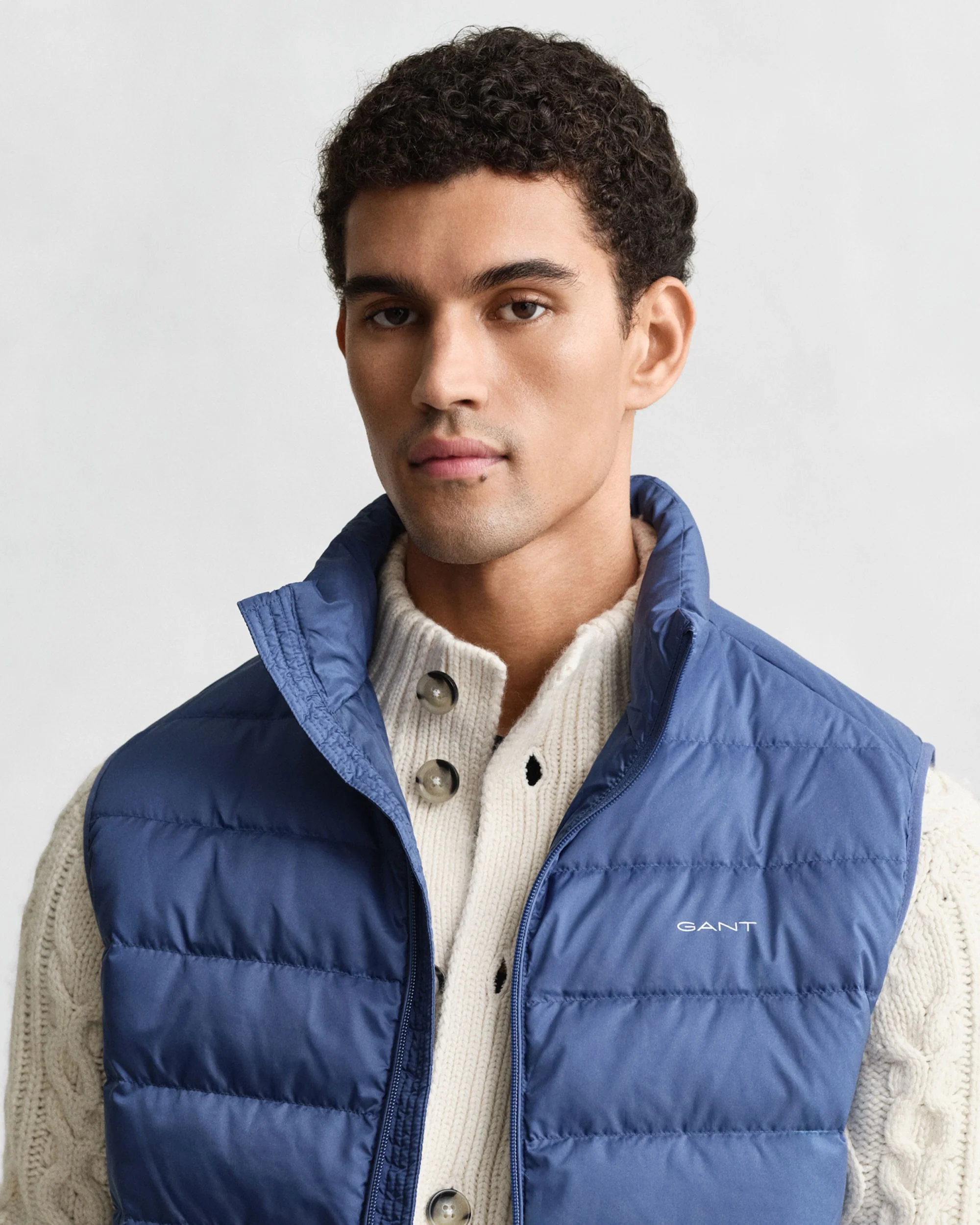 Light Down Vest - Vintage Blue - Image 4