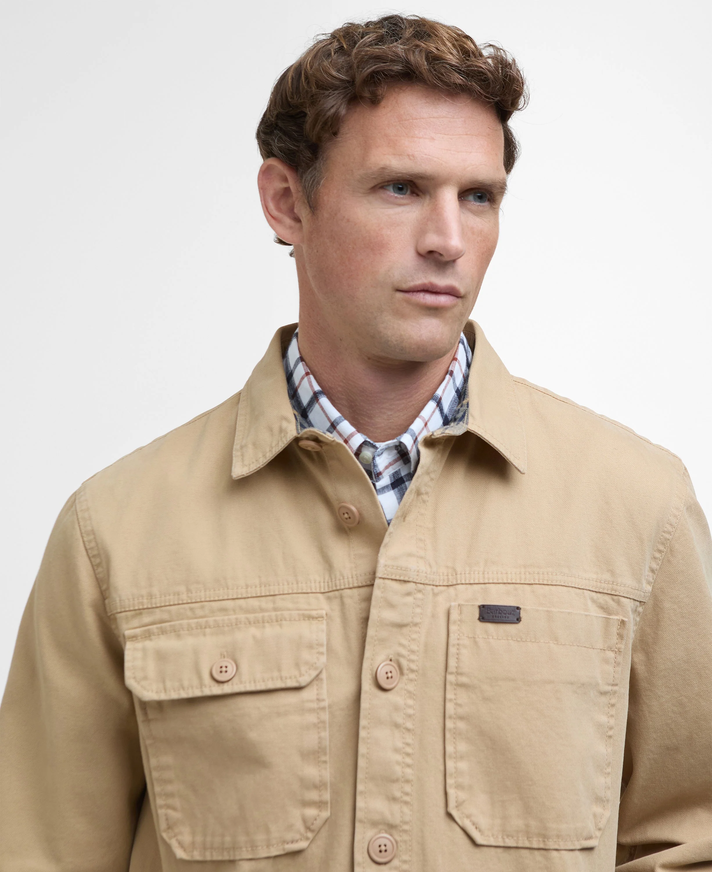 Lingfield Canvas Overshirt - Dark Stone - Image 4