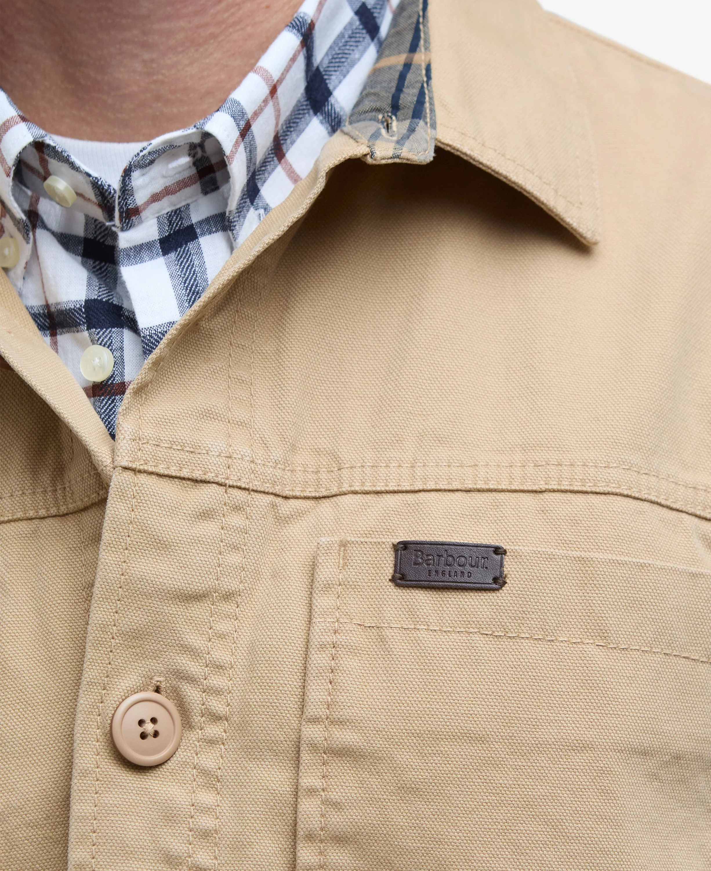 Lingfield Canvas Overshirt - Dark Stone - Image 5