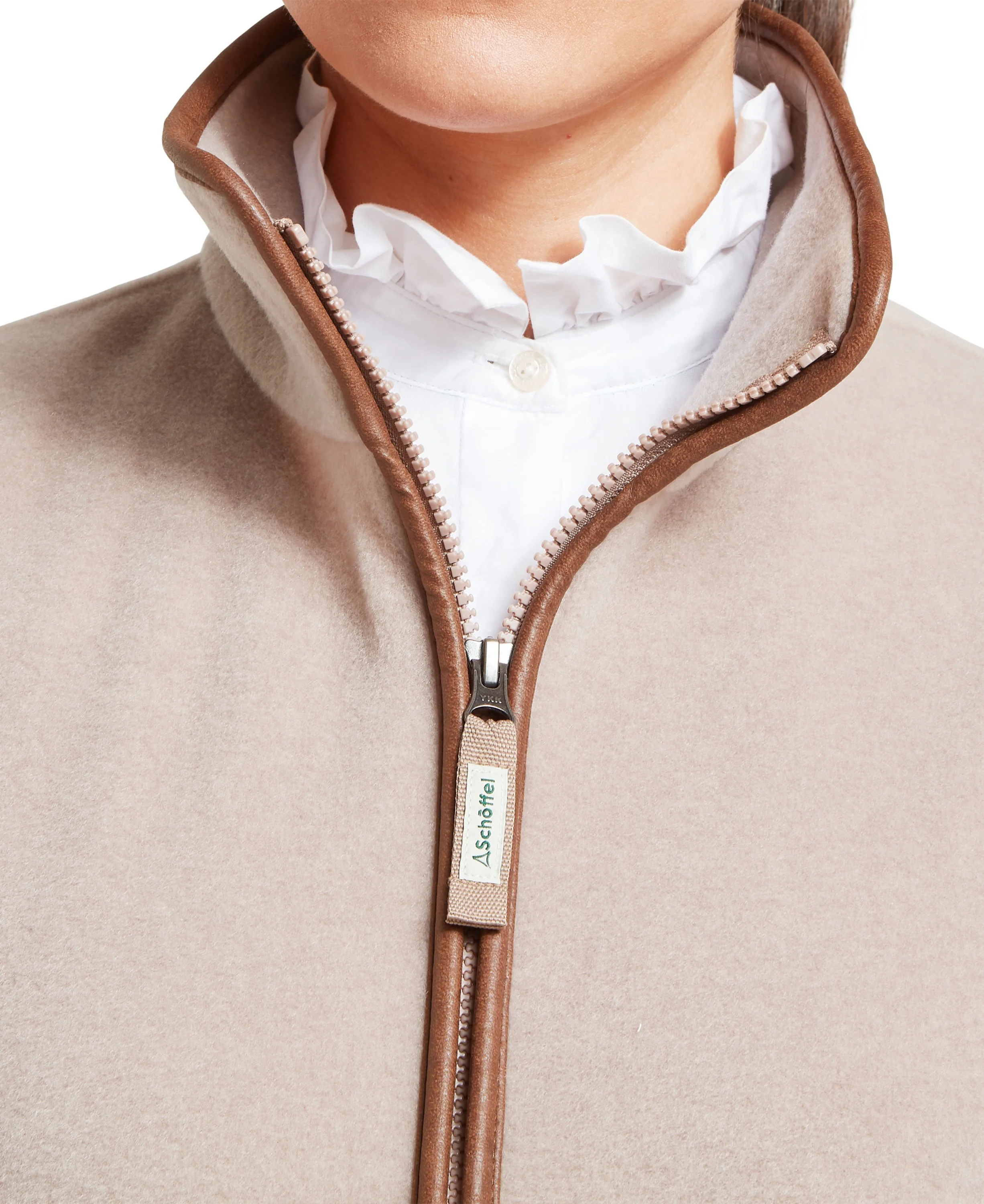 Lyndon II Fleece Gilet - Mushroom - Image 6