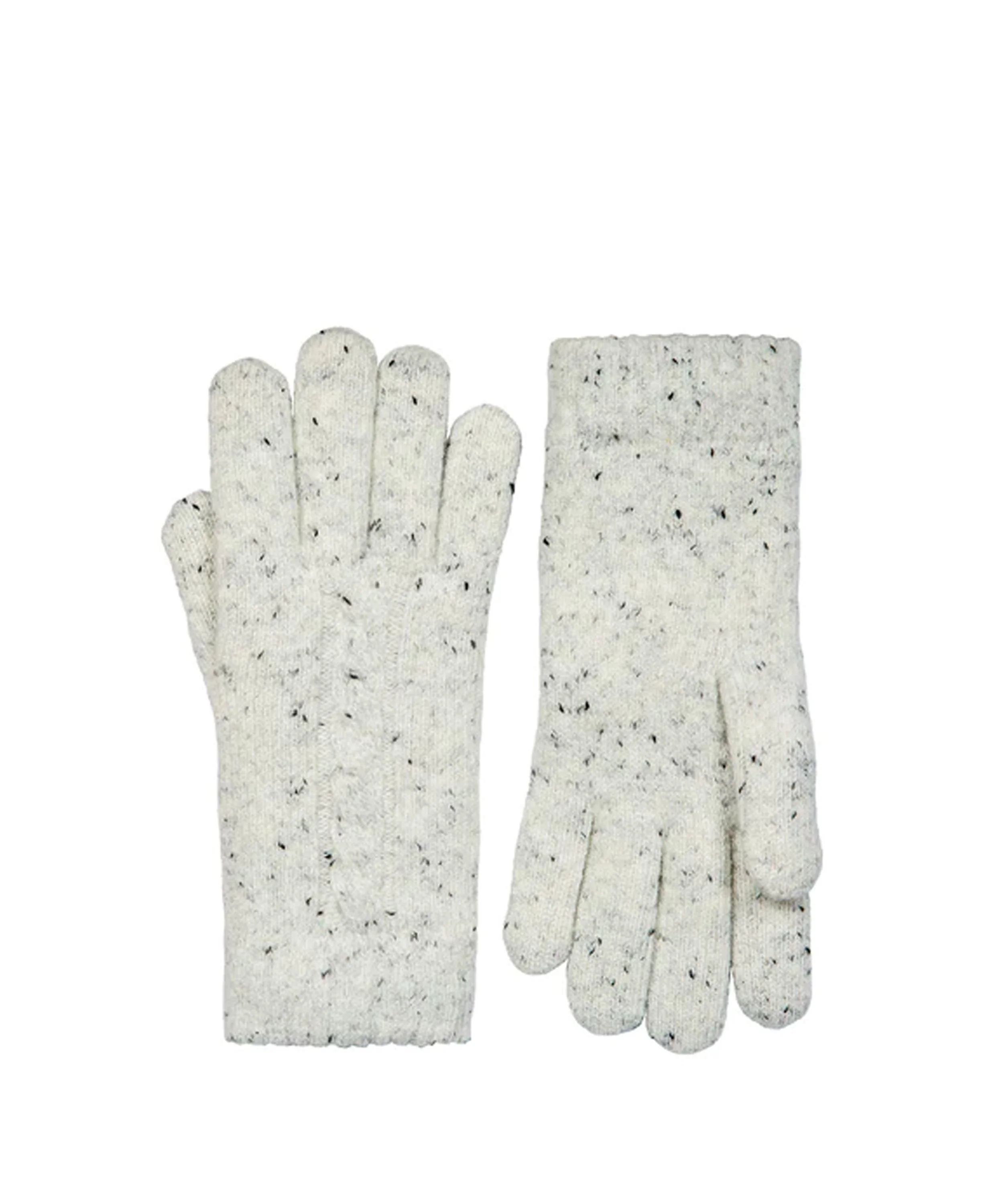 Cable Knit Gloves - Winter White - Image 2