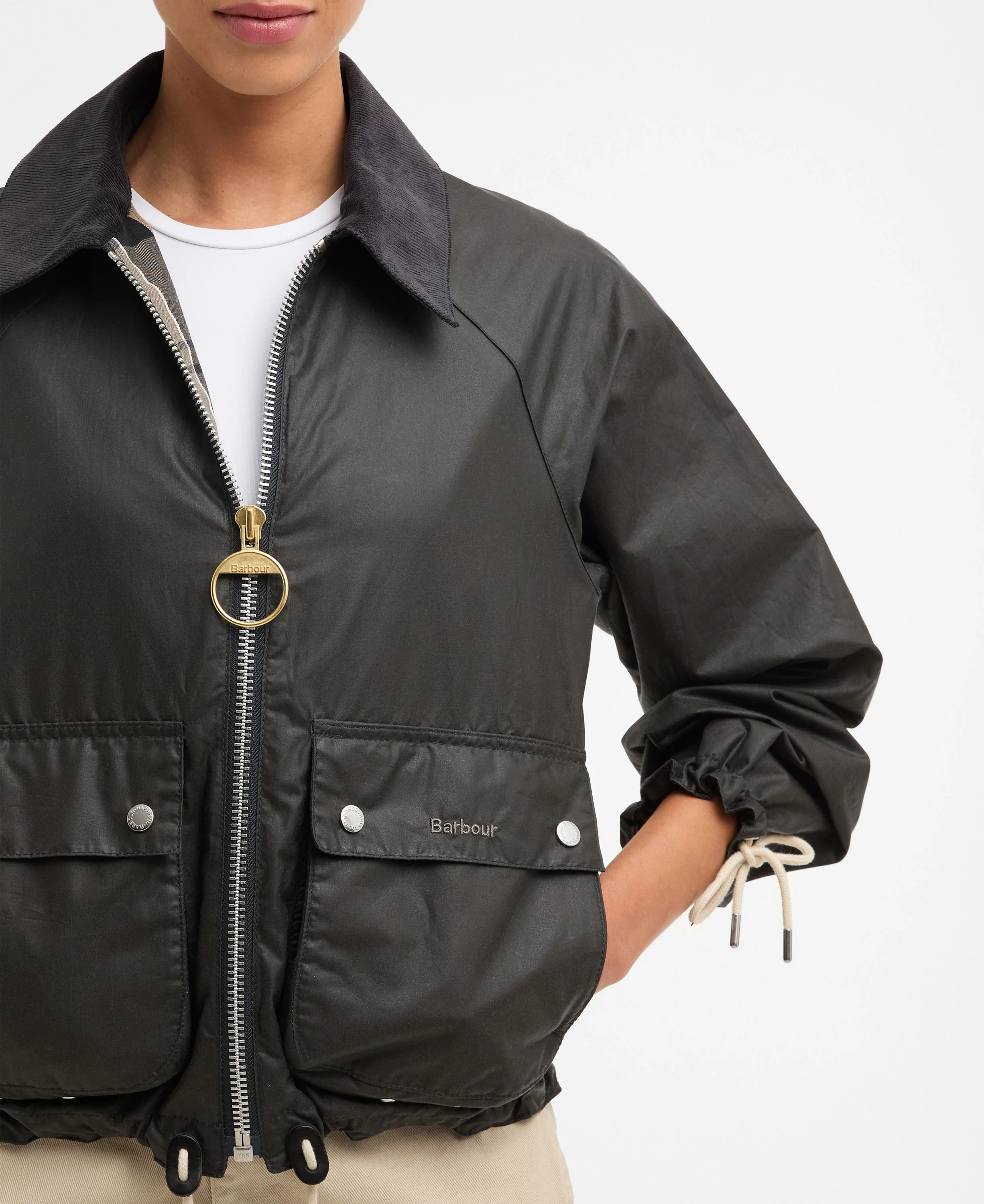 Marron Wax Jacket - Grey/Dress - Image 5