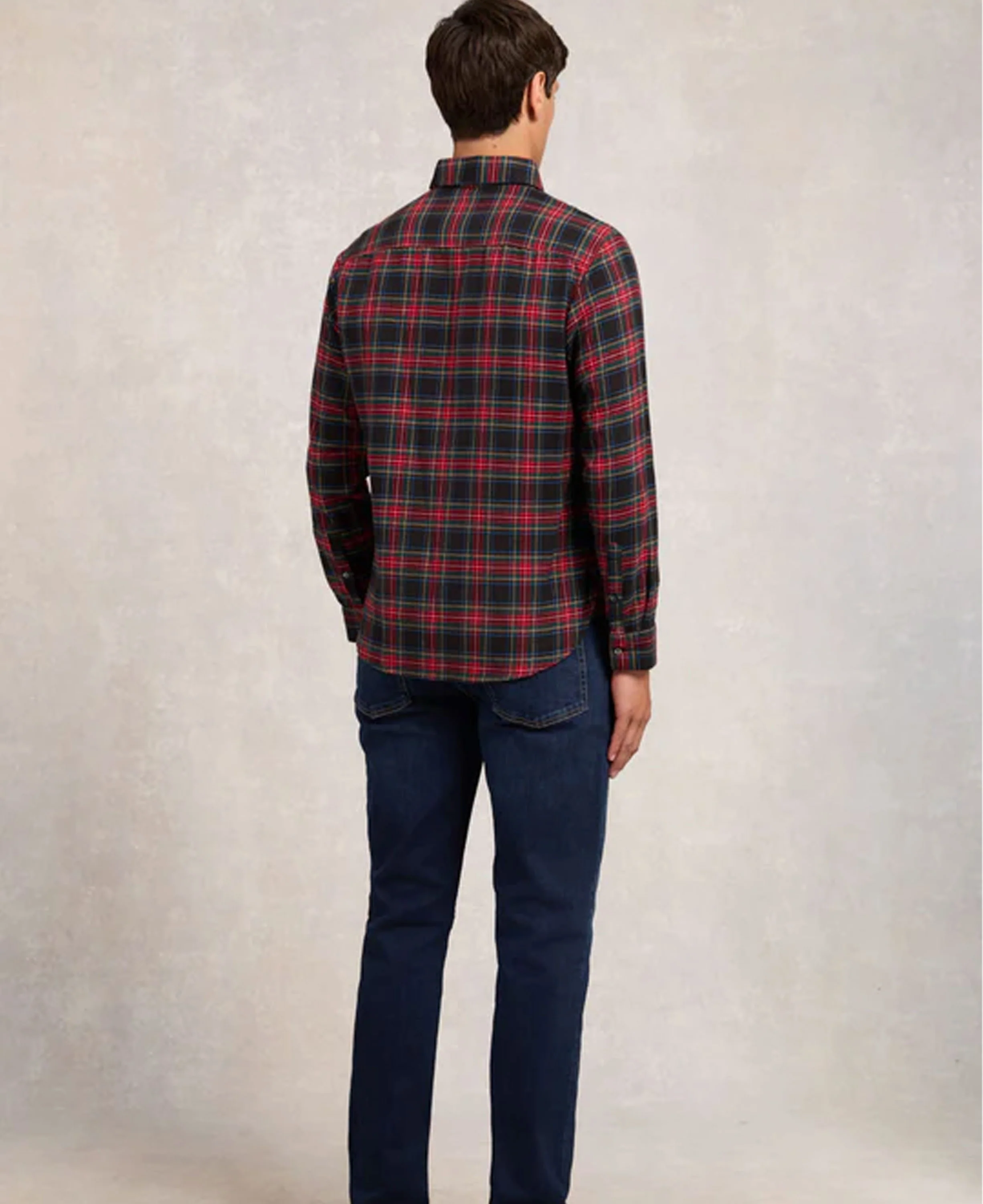 Men's Classic Button Down Shirt - Sandringham Red - Image 4