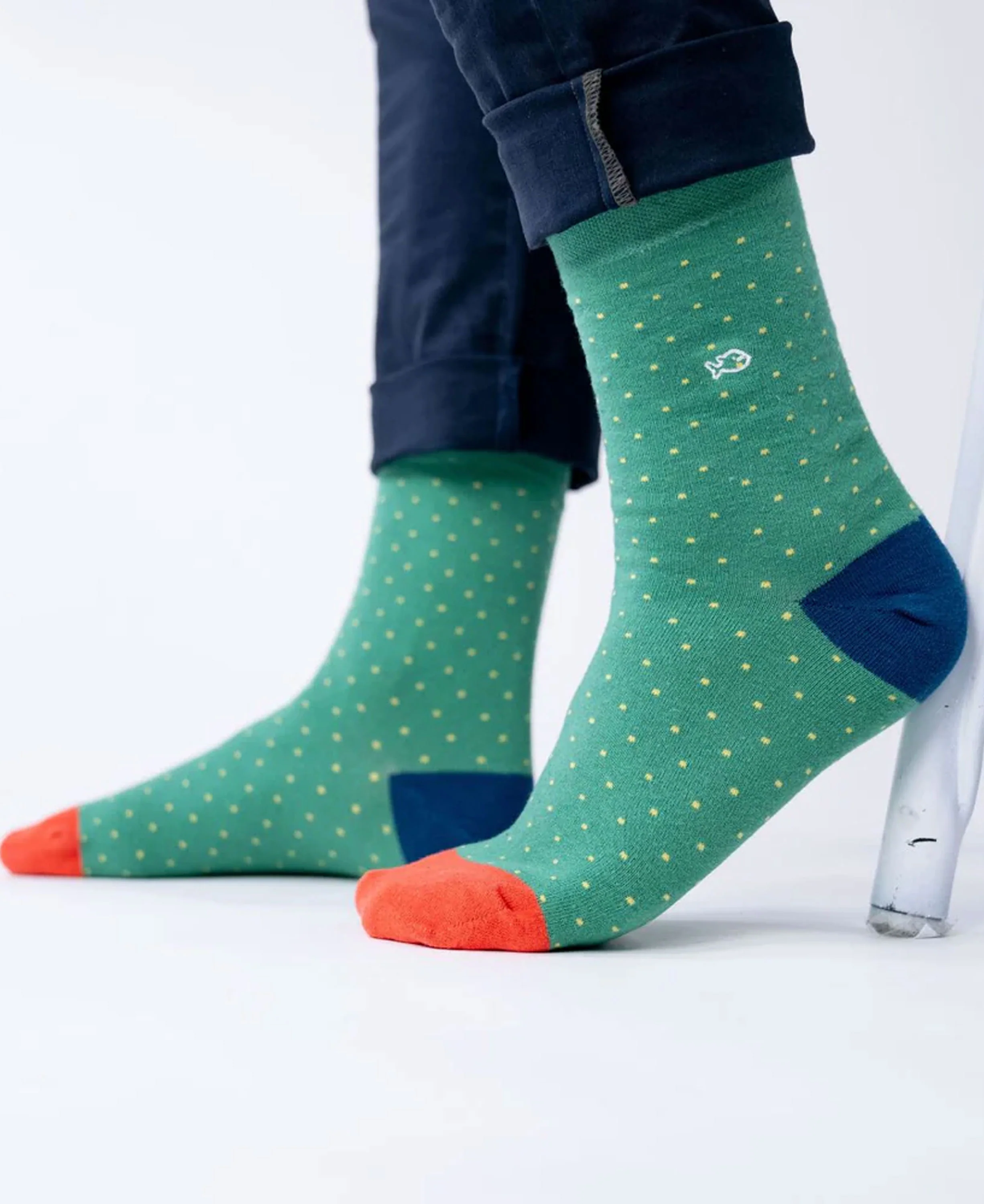 Men's Socks - Wasabi Square - Image 2