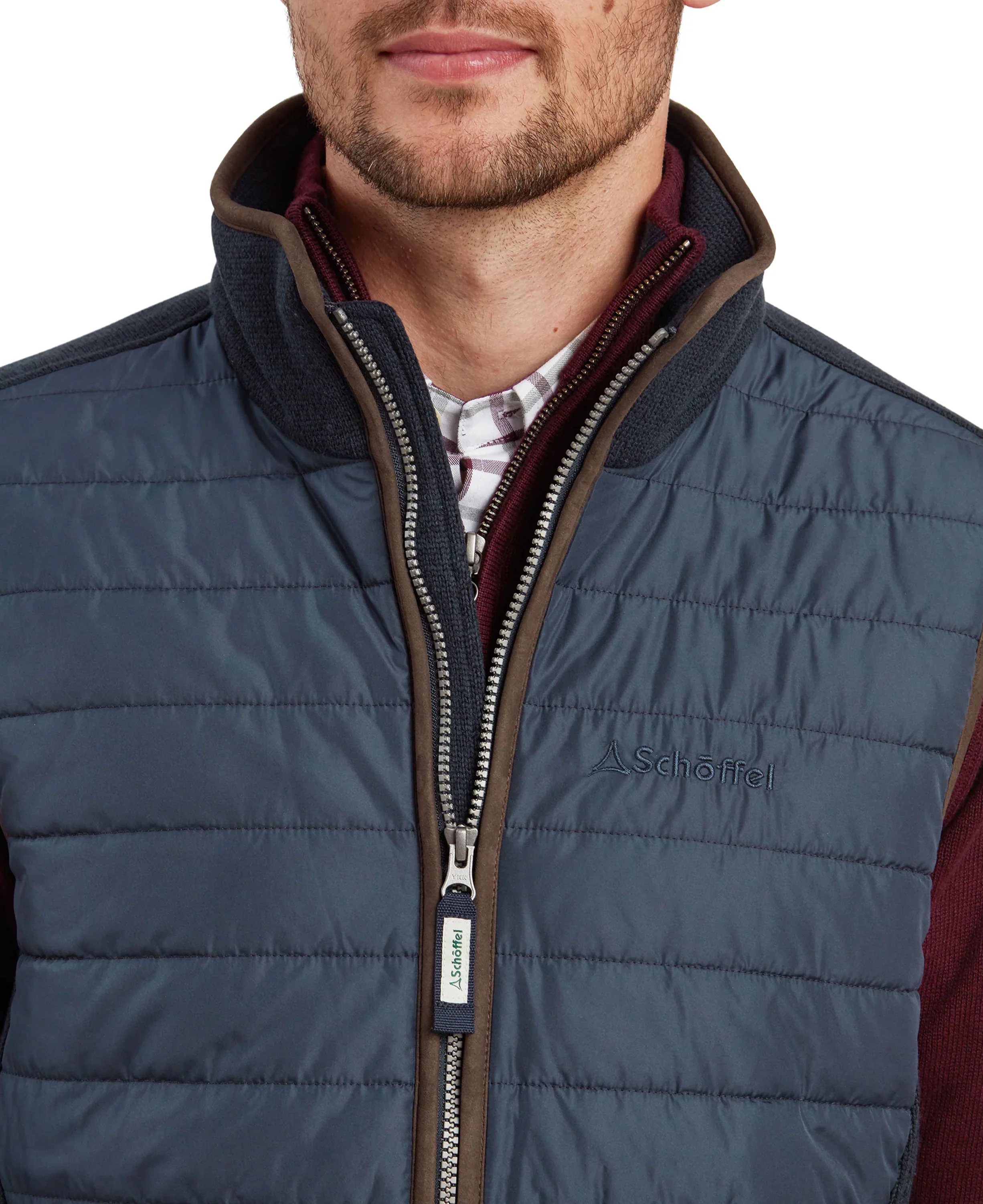 Oakham Hybrid Gilet - Petrol Blue - Image 6