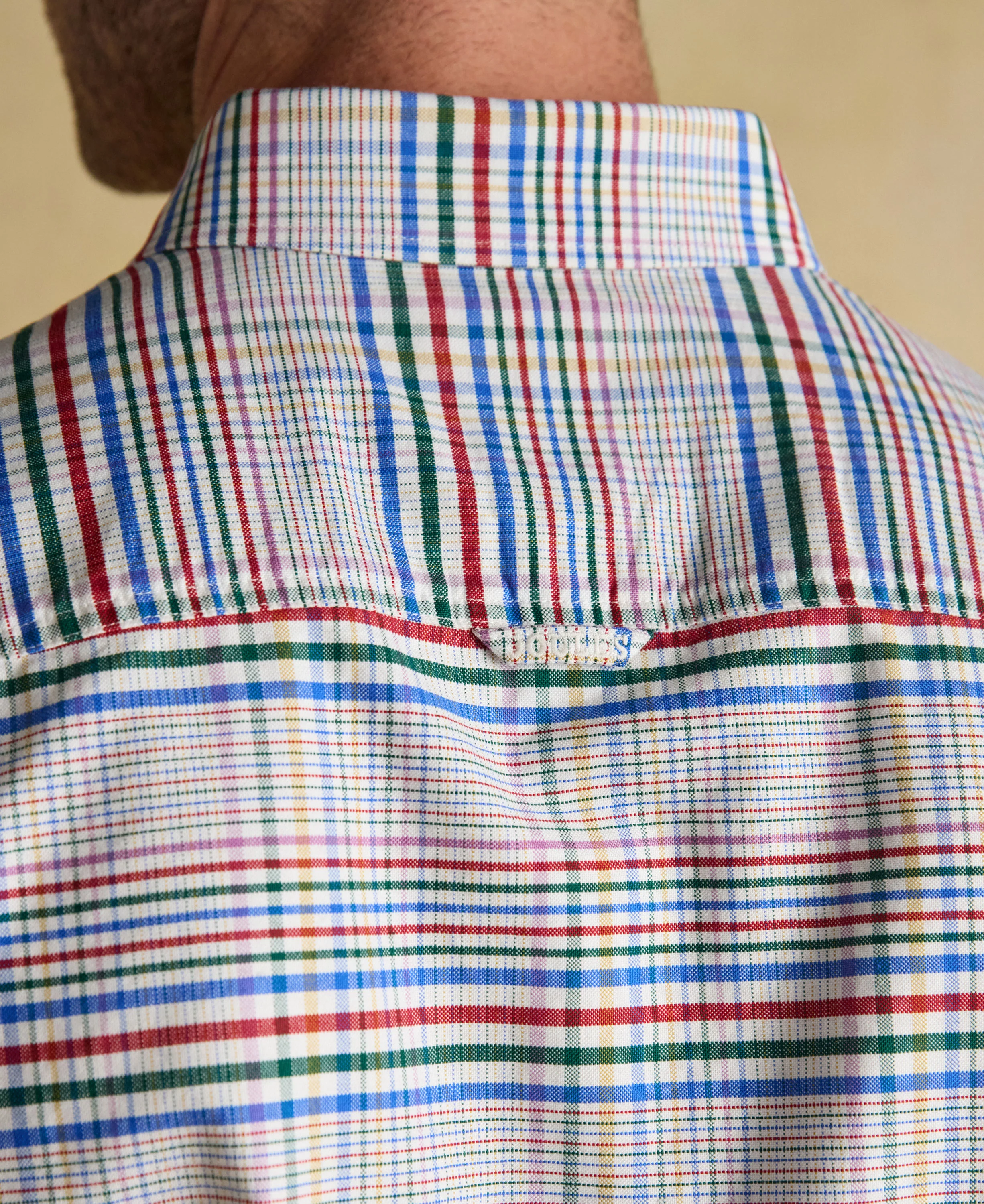 Oxford Check Cotton Shirt - Multi - Image 5