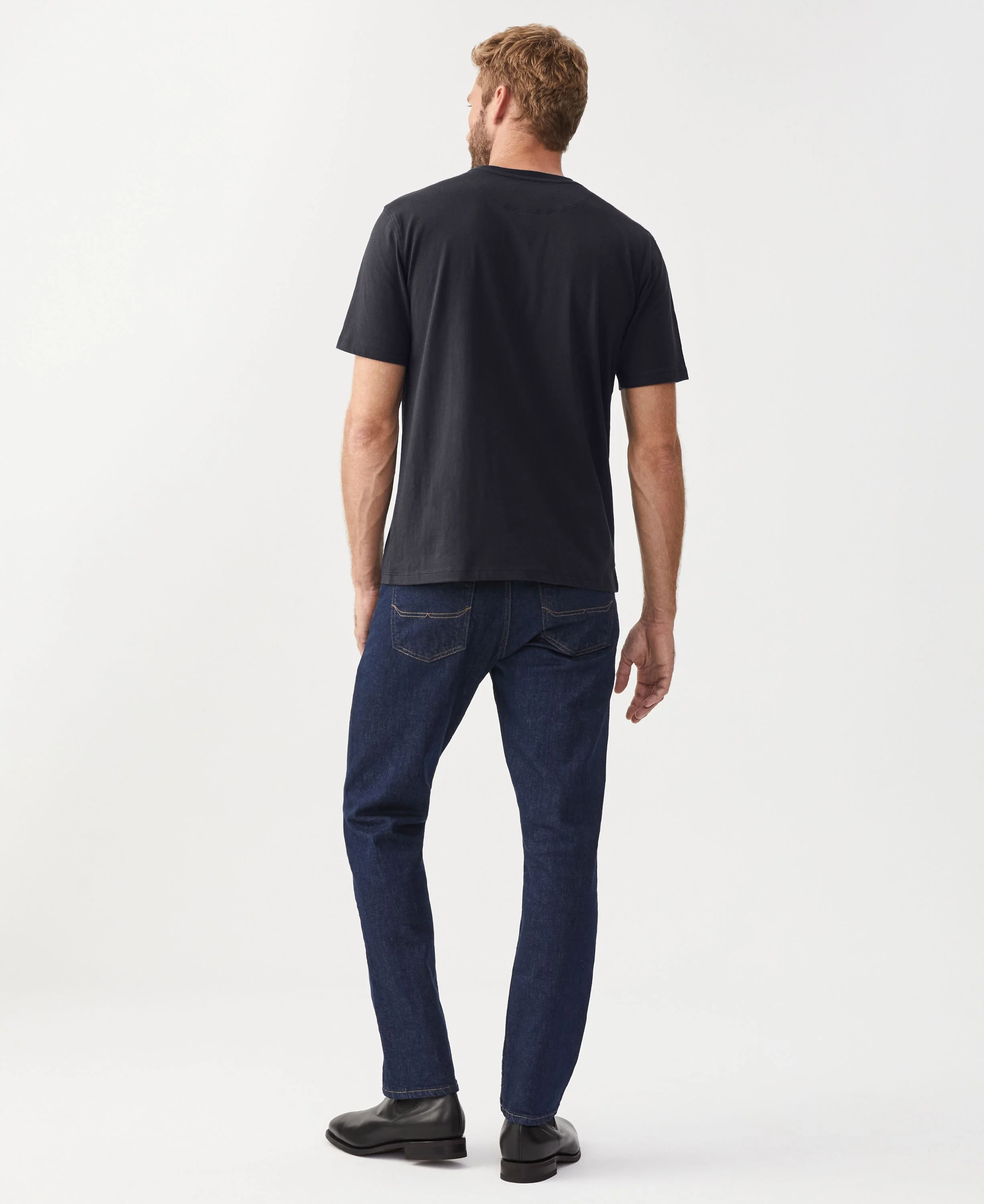 Parson T Shirt - Navy/Chestnut - Image 4