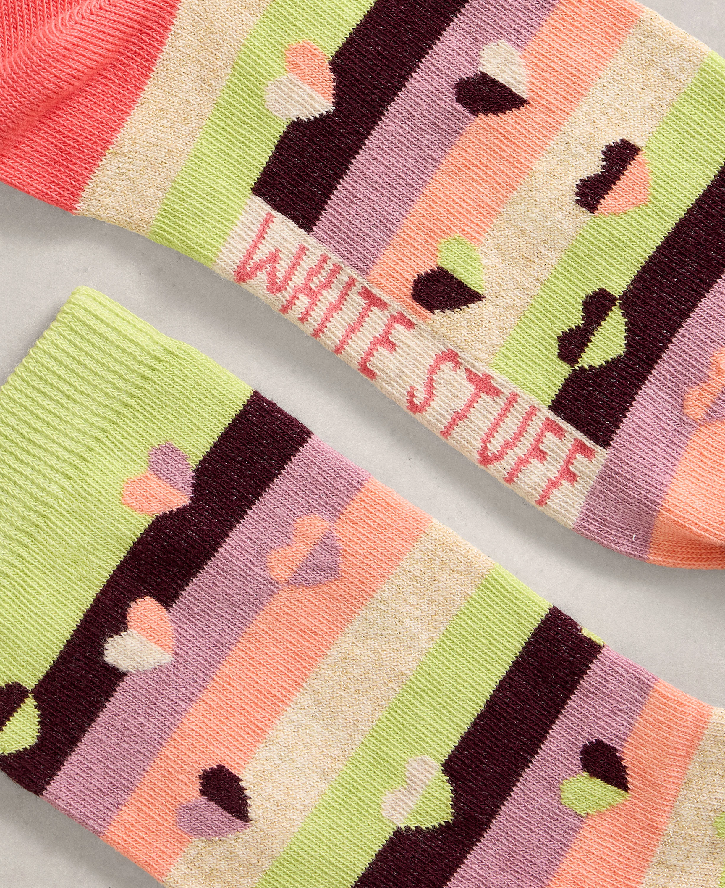 Pattern Ankle Sock - Green Multi - Image 2