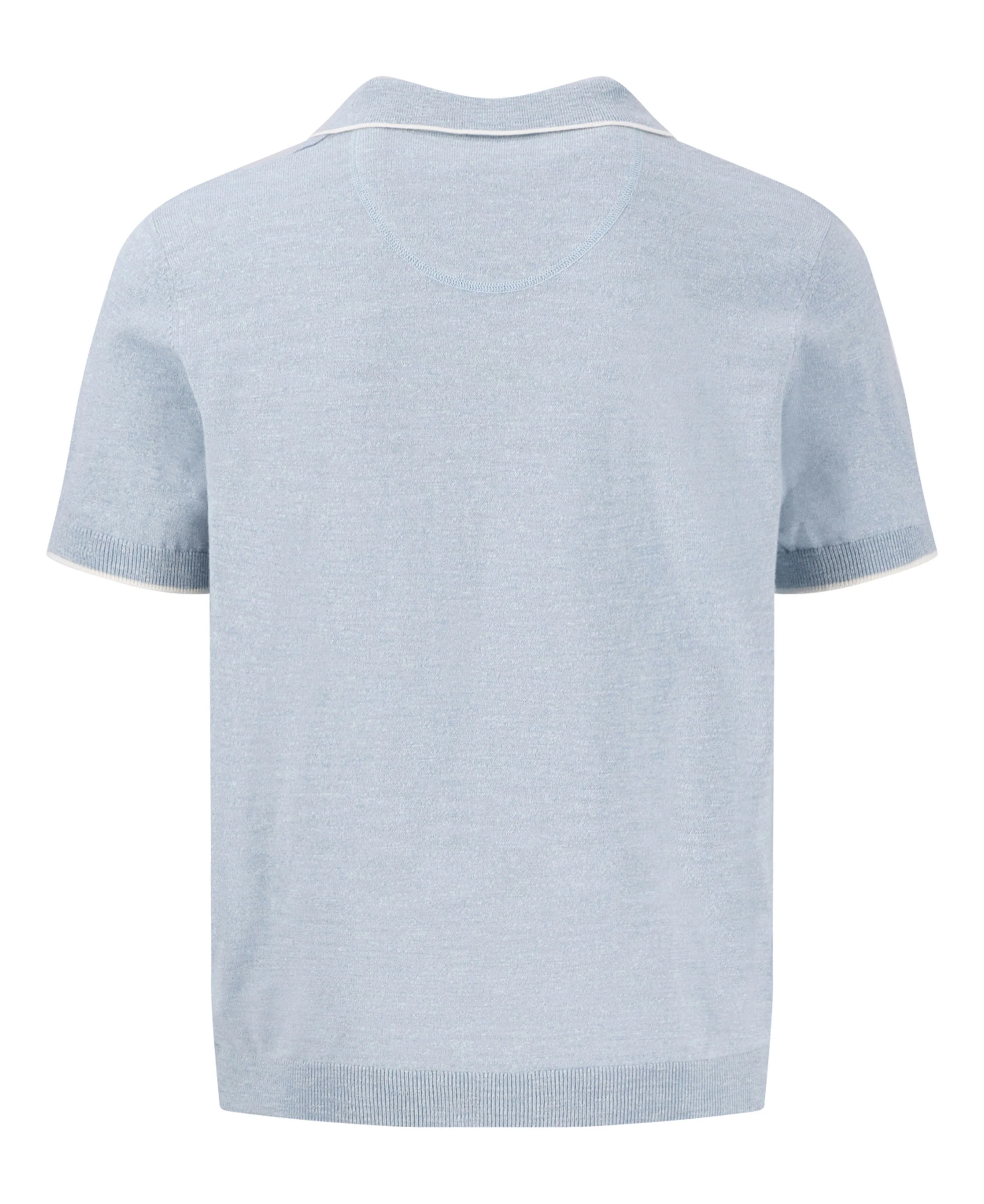 Cotton Linen Polo Shirt - Summer Breeze - Image 2
