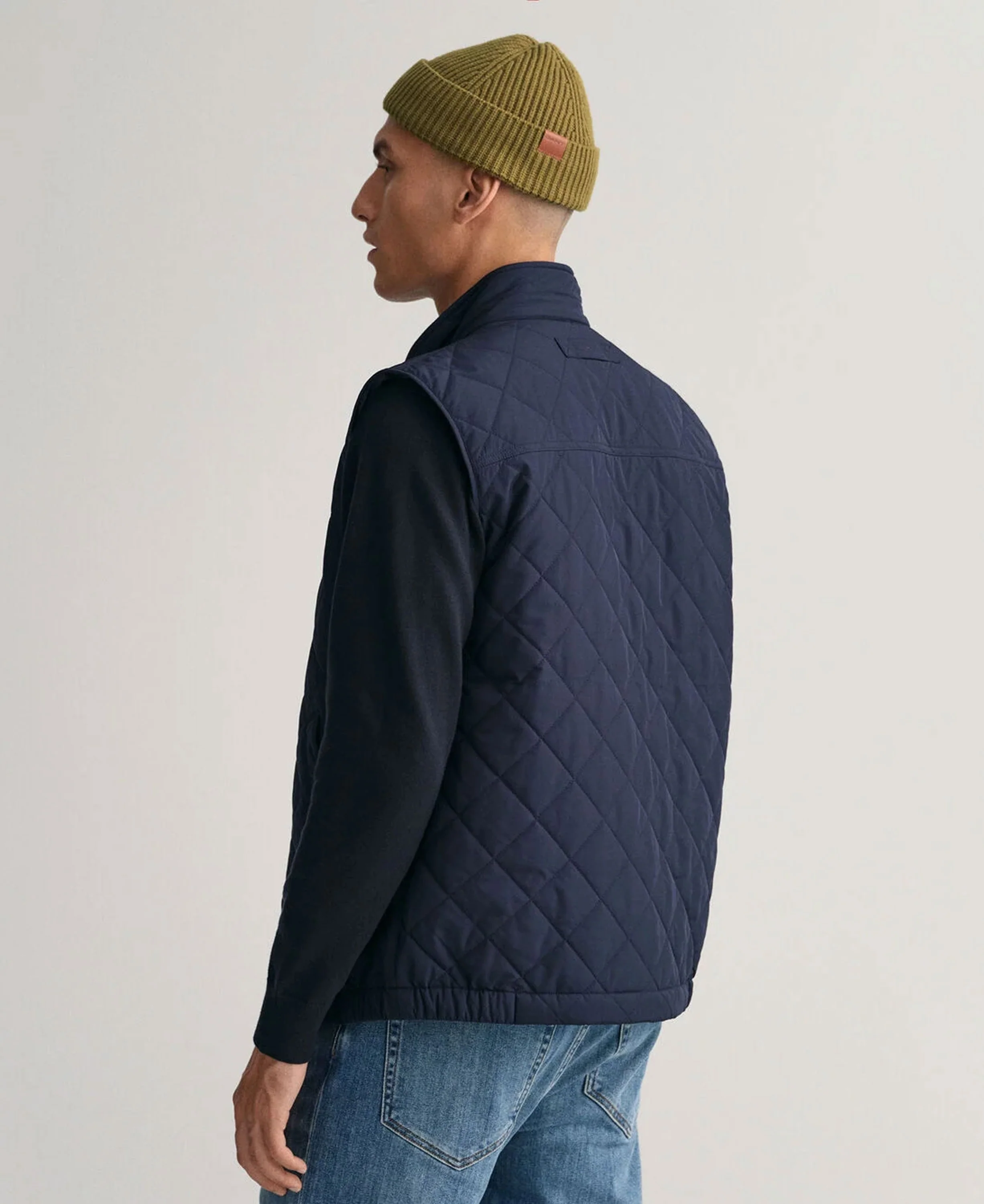 Quilted Windcheater Vest - Evening Blue - Image 4