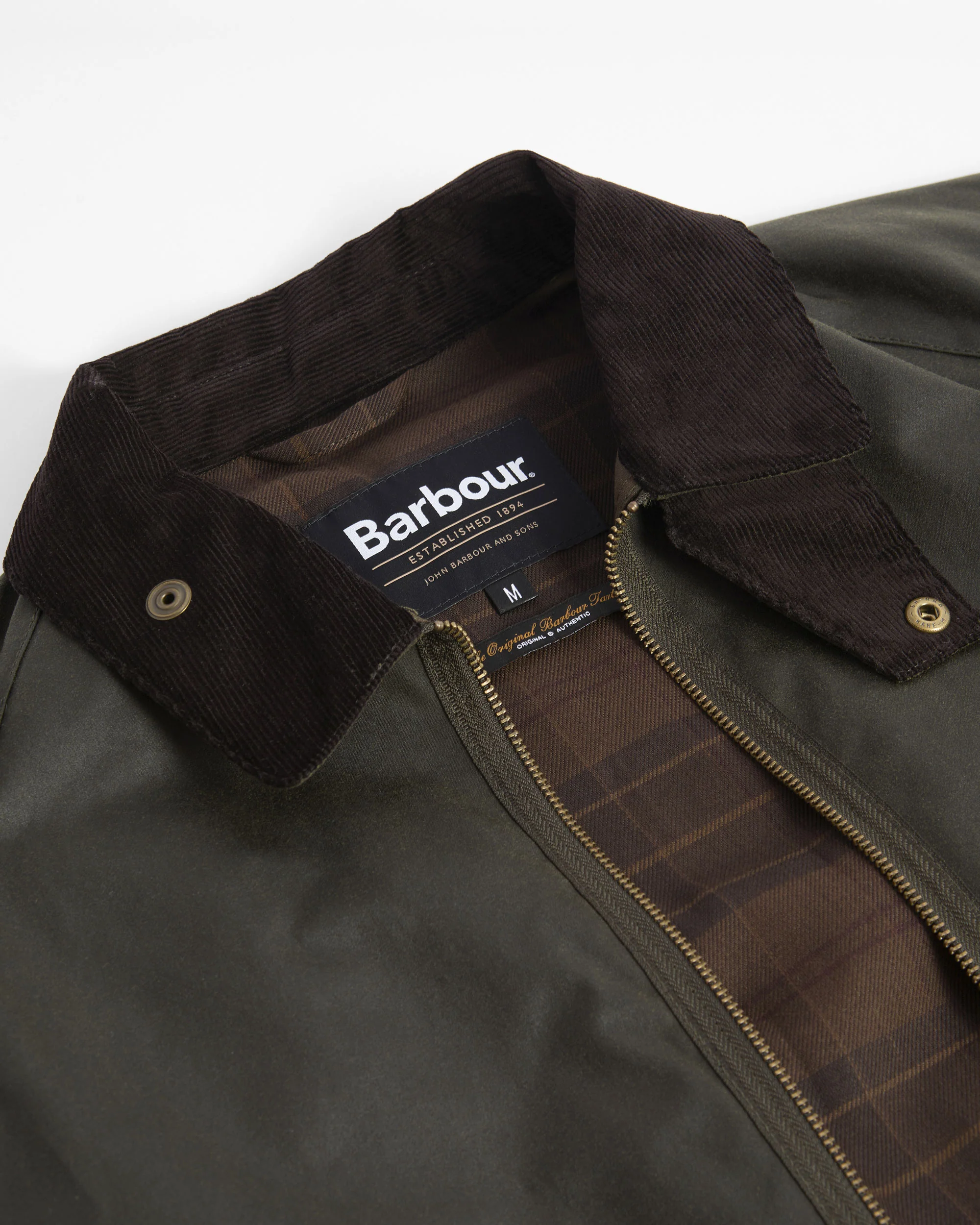Re-Engineered Blackett Spey Wax Jacket - Archive Olive - Image 6