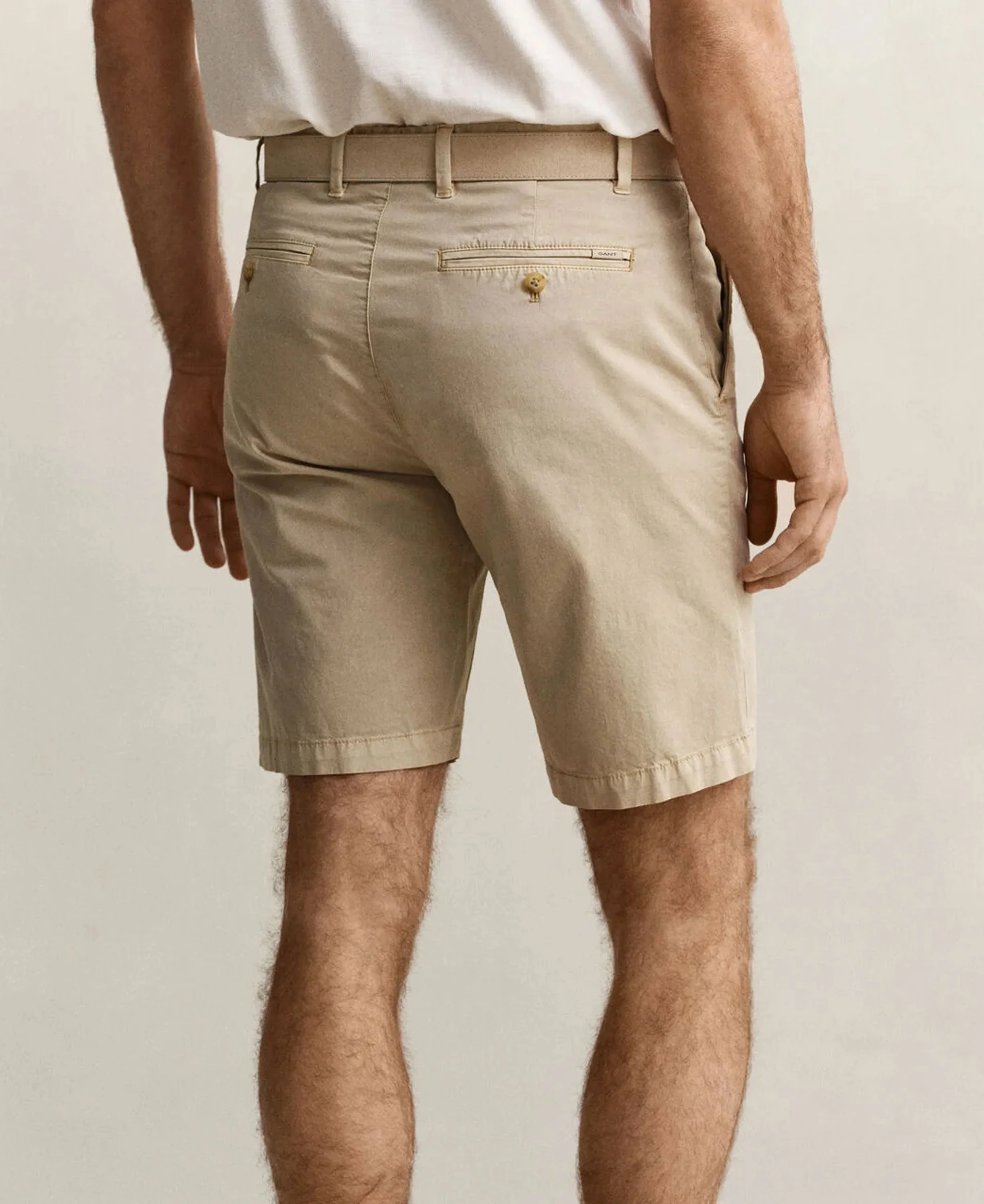 Regular Sunfaded Chino Shorts - Oat Beige - Image 4