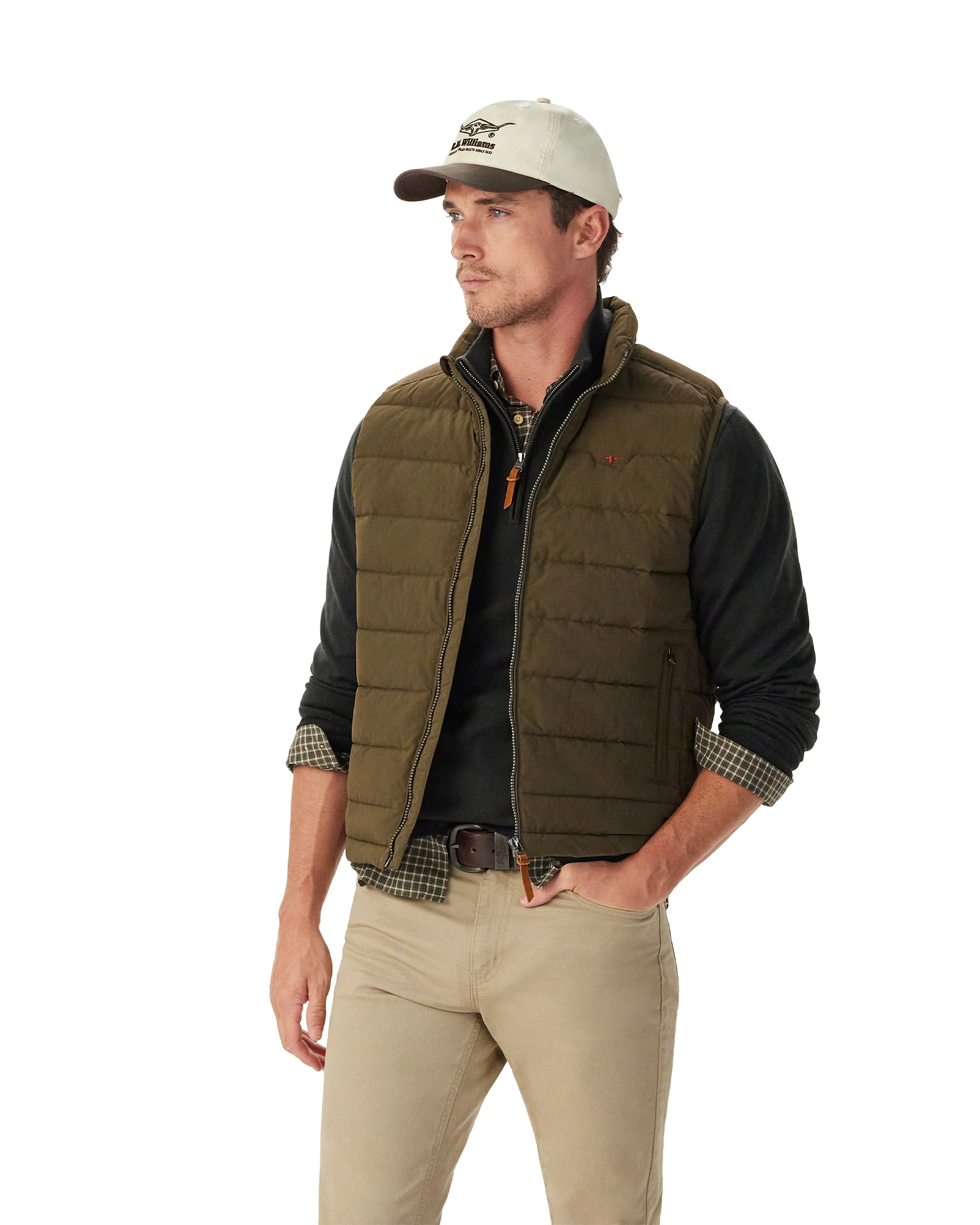 Rydal Padded Vest - Fatigue - Image 2