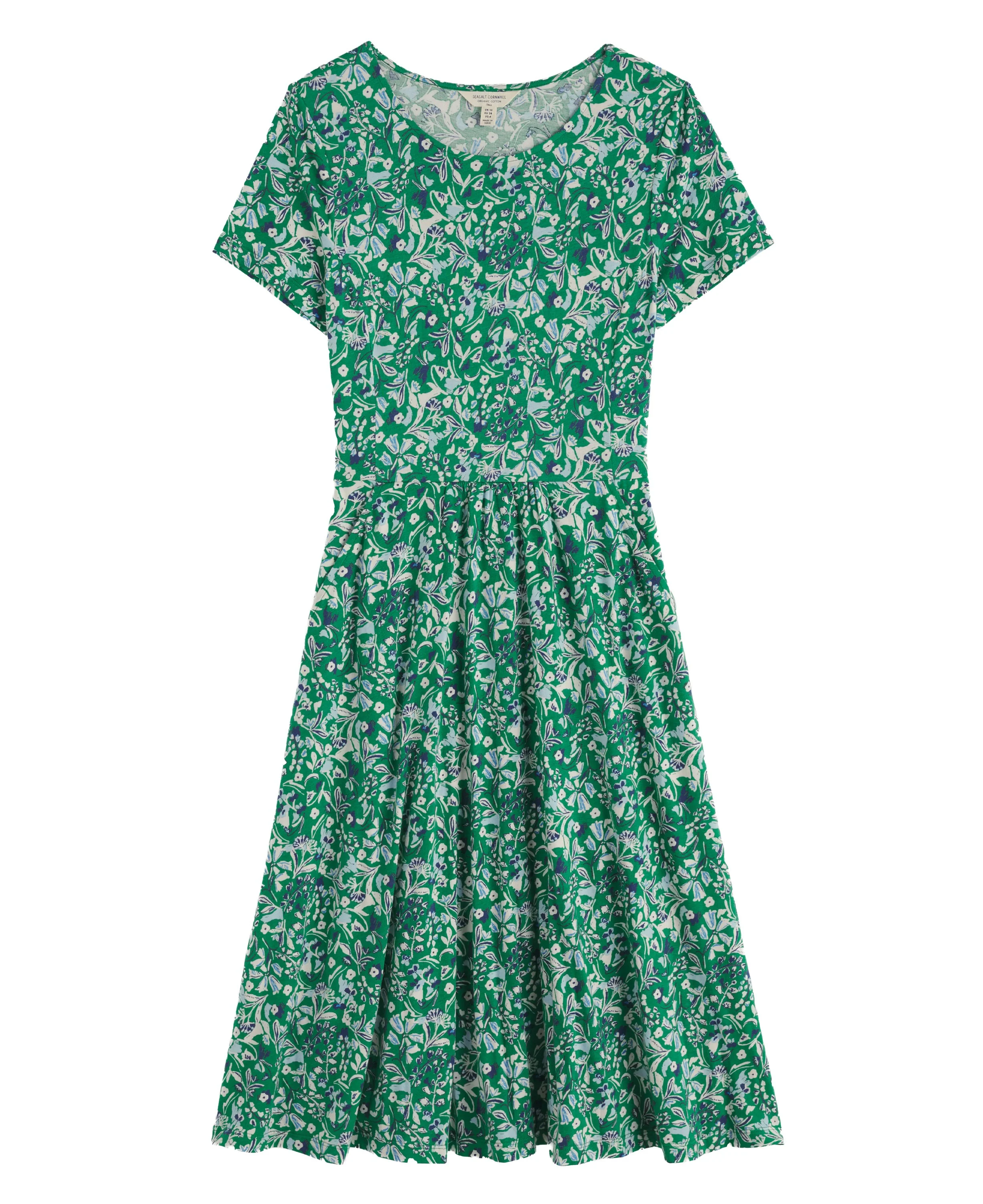 April Dress - Woodland Floral Dark Stem